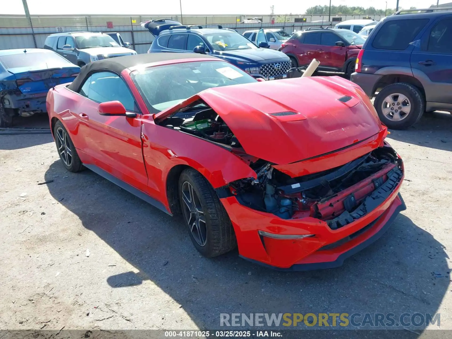 1 fotografías del automóvil dañado 1FATP8UH4K5121164 FORD MUSTANG 2019