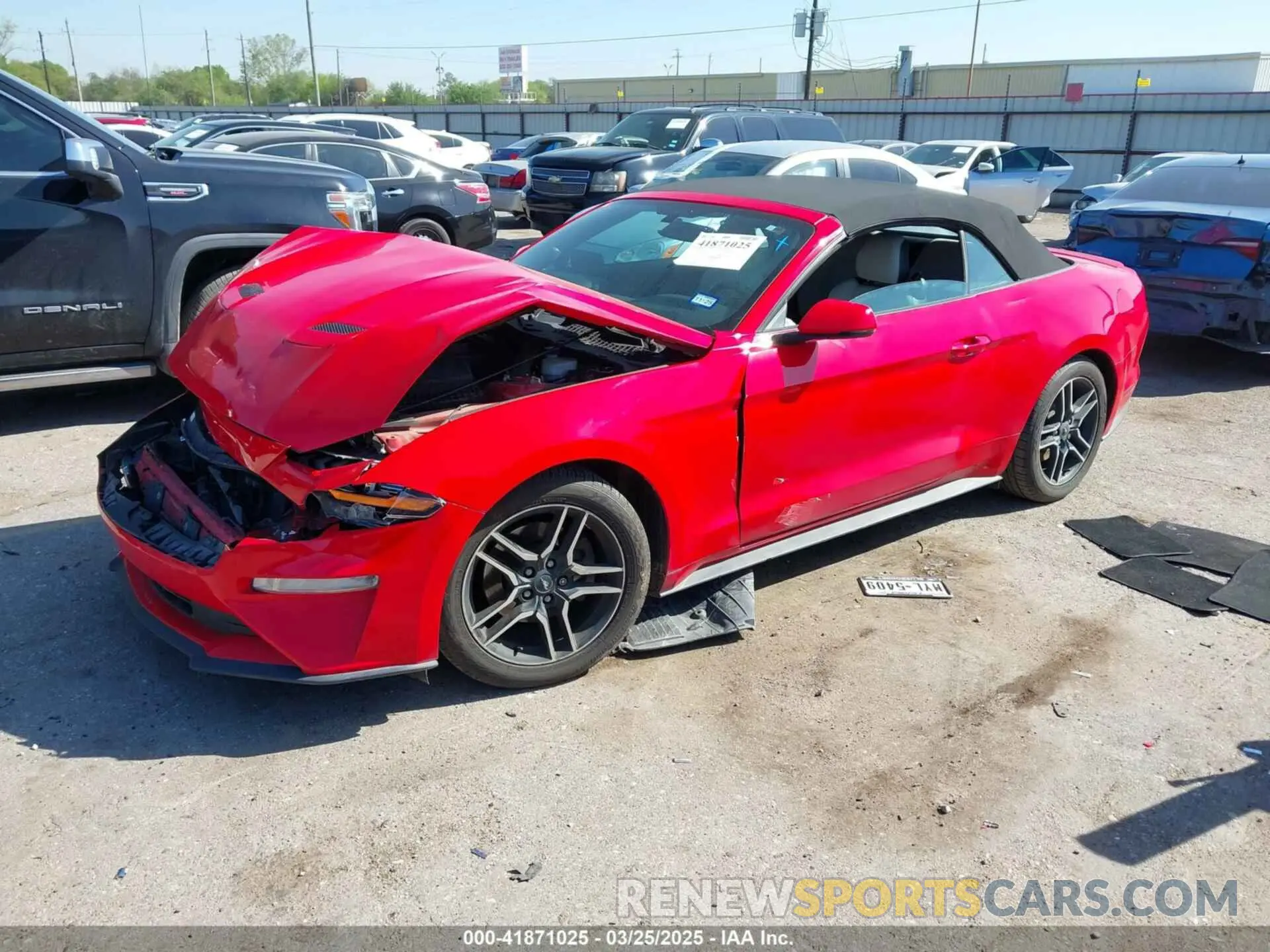 2 fotografías del automóvil dañado 1FATP8UH4K5121164 FORD MUSTANG 2019