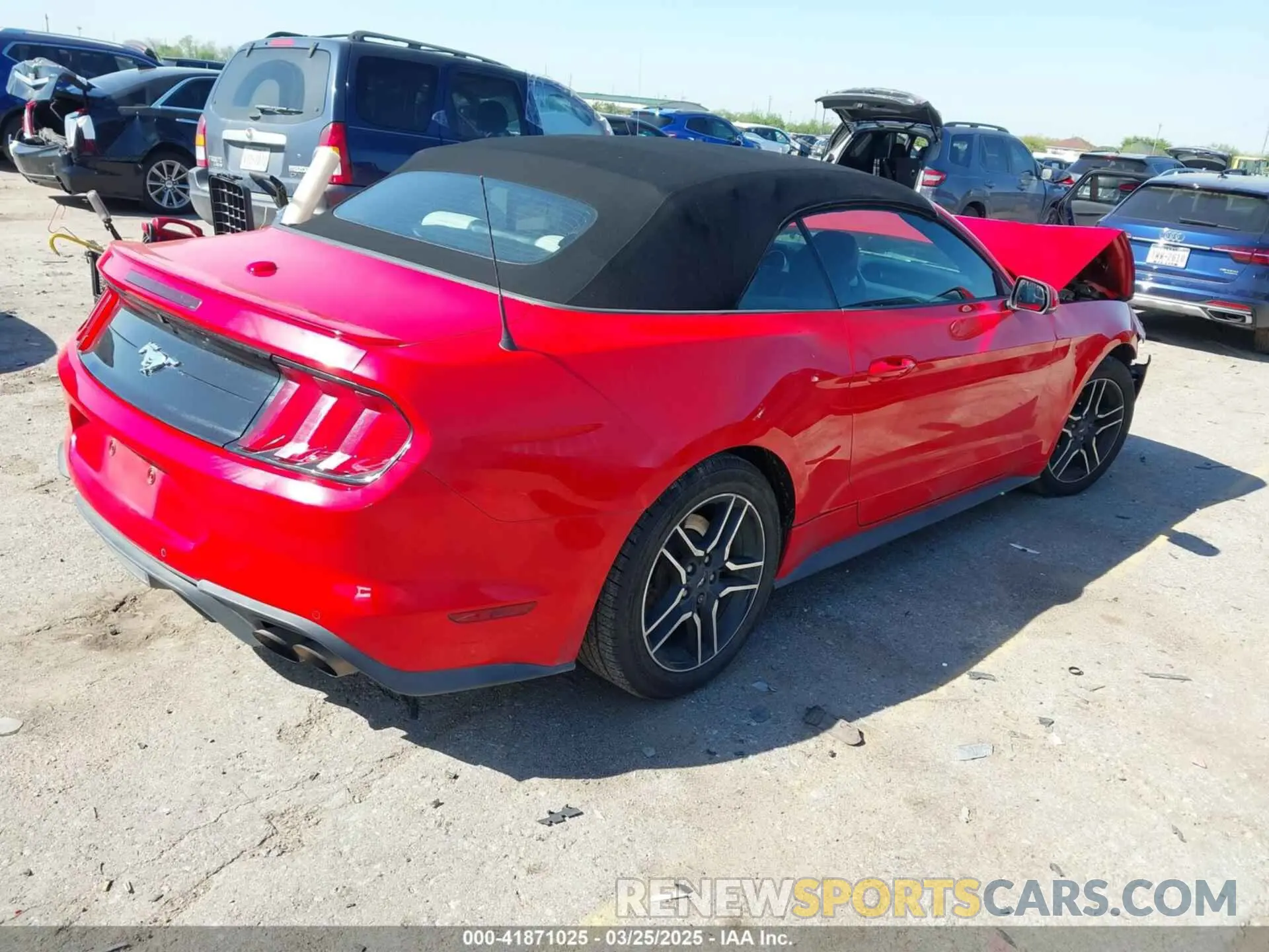 4 fotografías del automóvil dañado 1FATP8UH4K5121164 FORD MUSTANG 2019