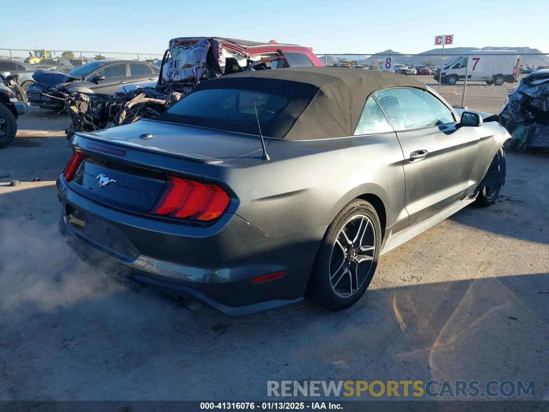 4 fotografías del automóvil dañado 1FATP8UH4K5171921 FORD MUSTANG 2019