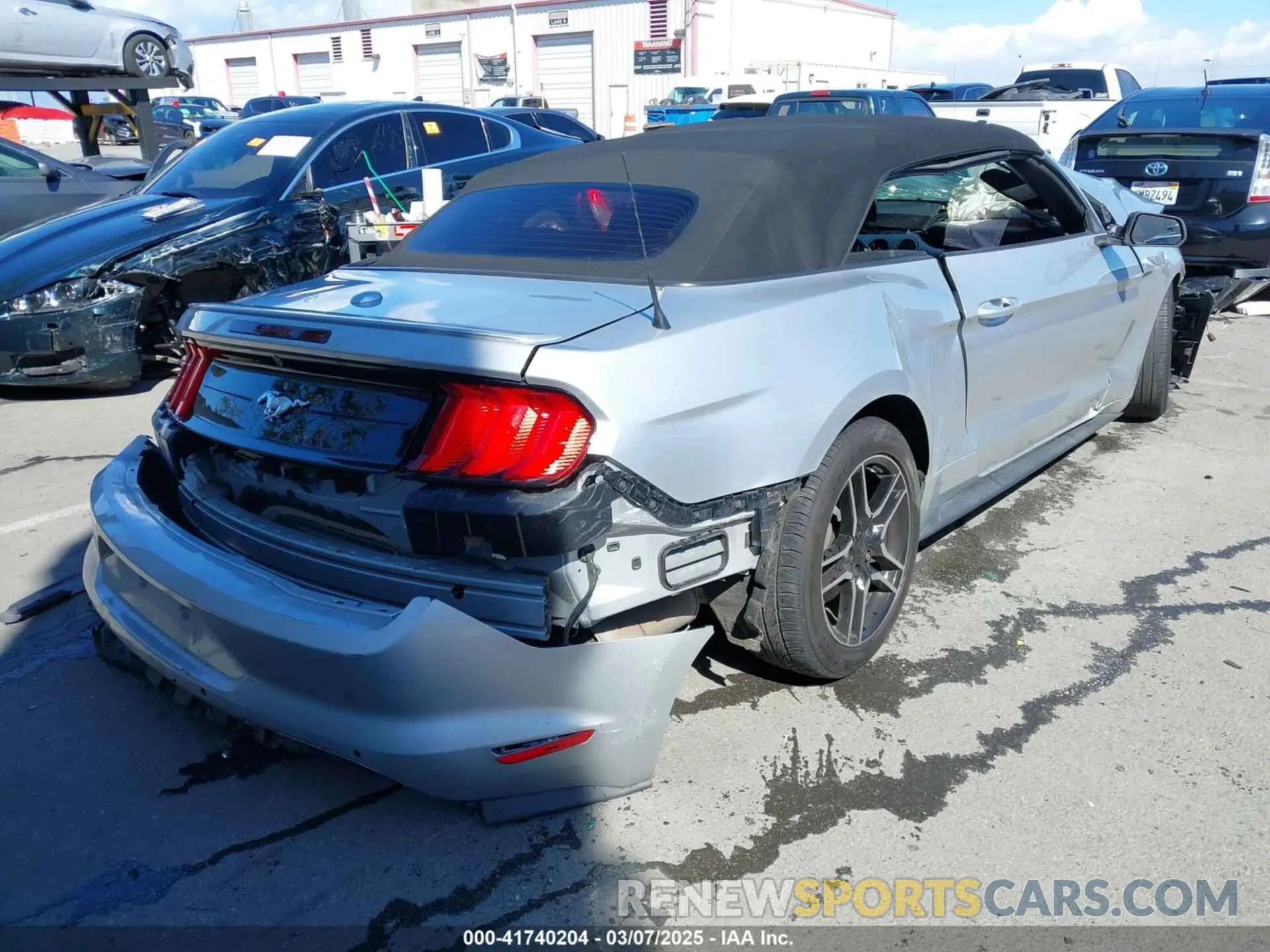 4 fotografías del automóvil dañado 1FATP8UH9K5193087 FORD MUSTANG 2019