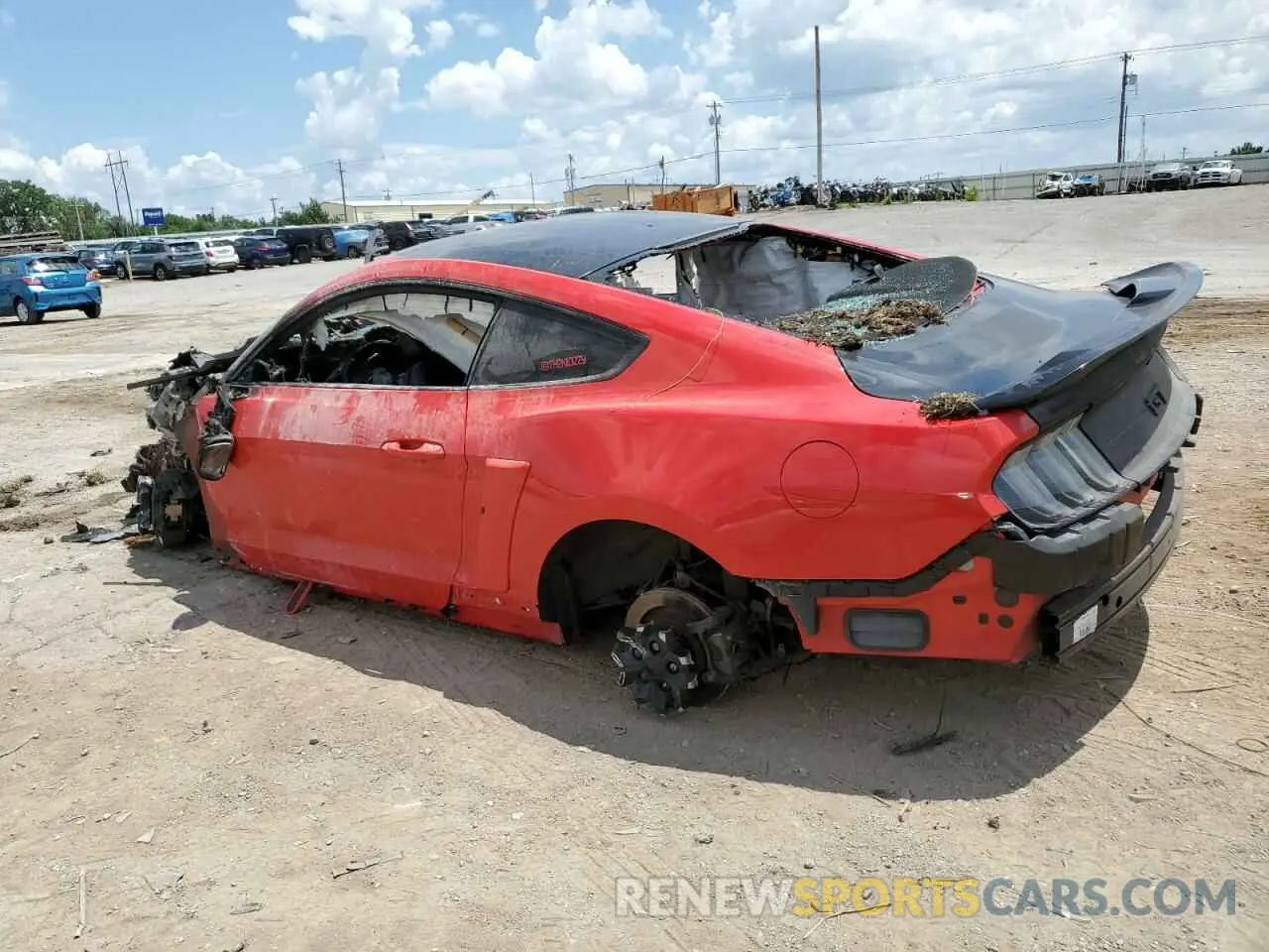 2 fotografías del automóvil dañado 1FA6P8CF0L5119426 FORD MUSTANG 2020