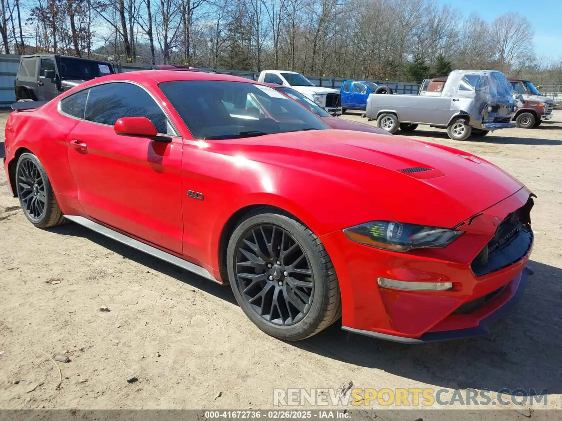 1 fotografías del automóvil dañado 1FA6P8CF0L5126778 FORD MUSTANG 2020