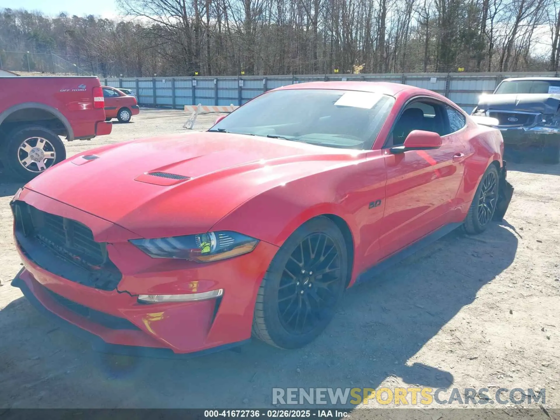 2 fotografías del automóvil dañado 1FA6P8CF0L5126778 FORD MUSTANG 2020
