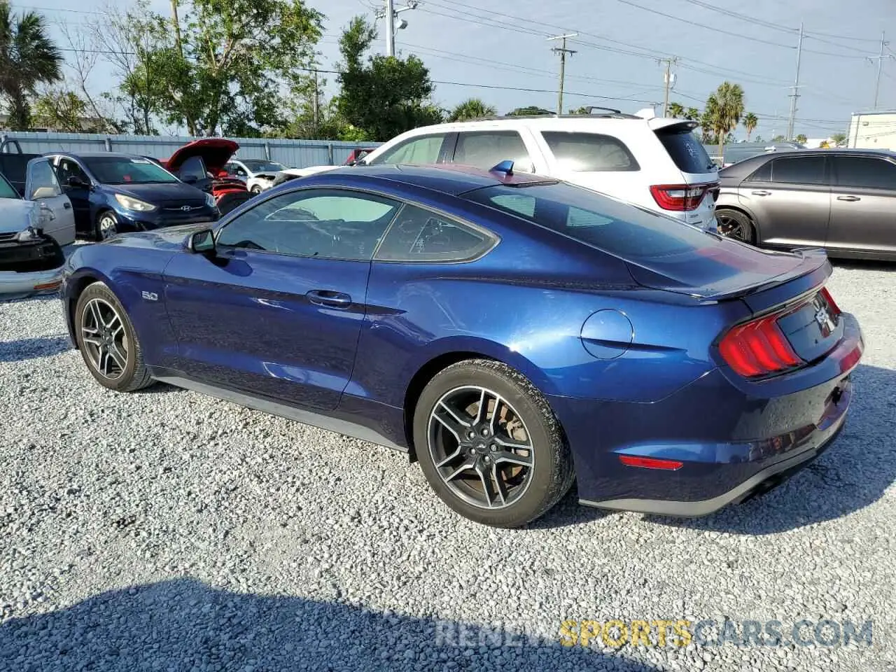 2 fotografías del automóvil dañado 1FA6P8CF1L5145520 FORD MUSTANG 2020