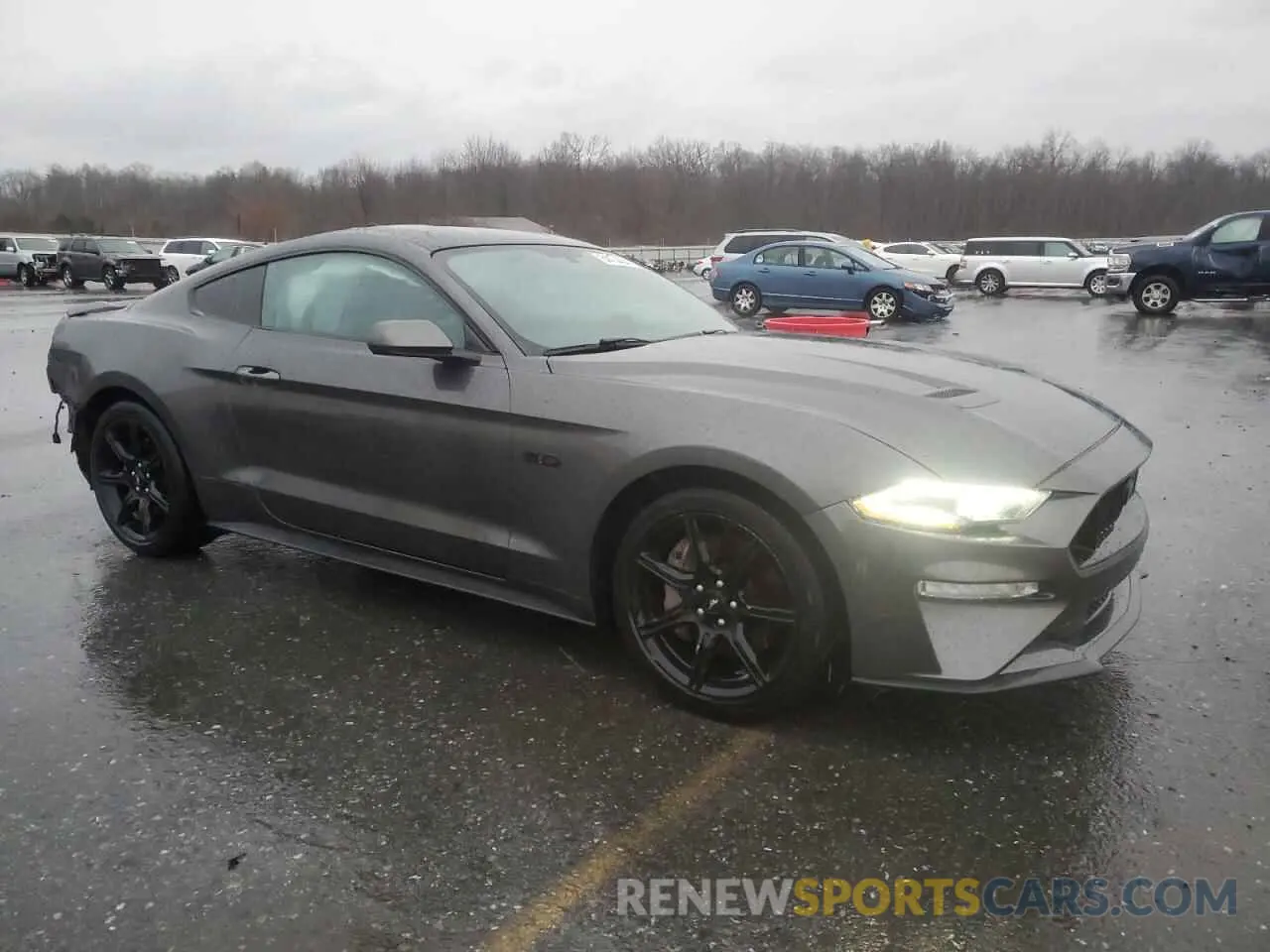 4 fotografías del automóvil dañado 1FA6P8CF1L5181546 FORD MUSTANG 2020