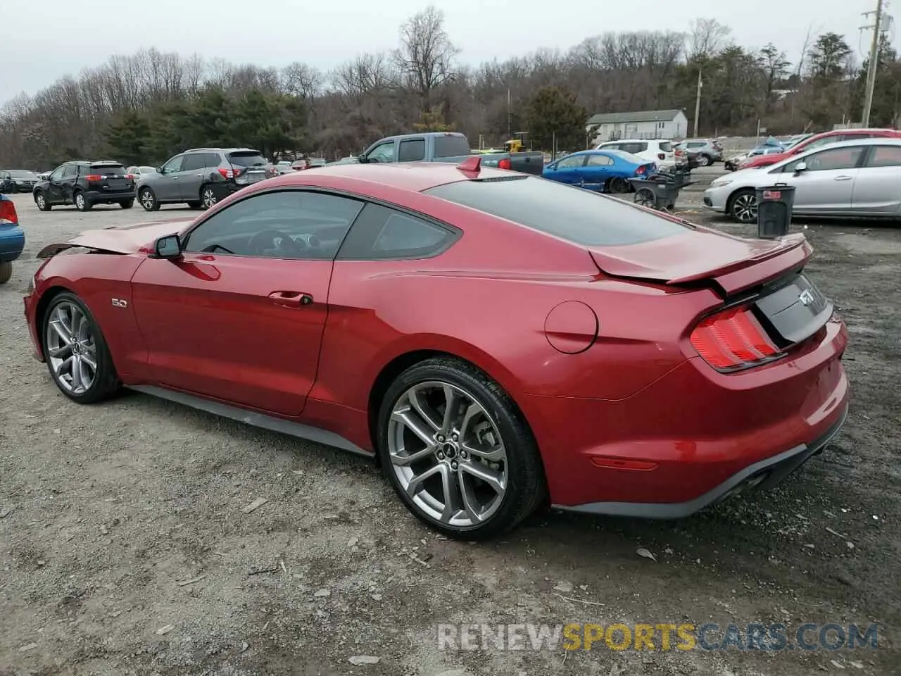 2 fotografías del automóvil dañado 1FA6P8CF3L5149097 FORD MUSTANG 2020