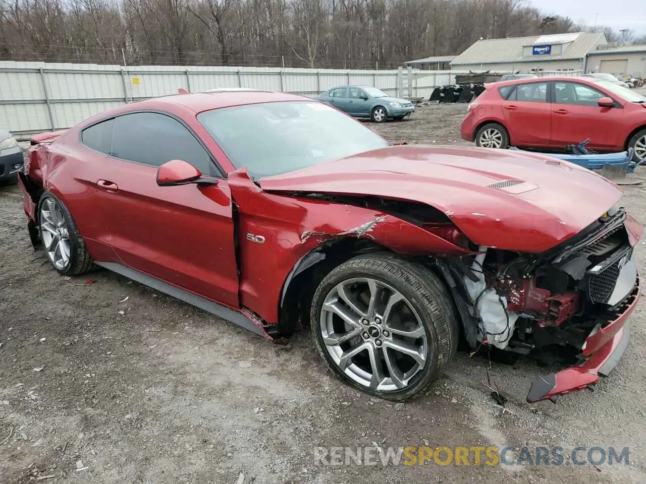 4 fotografías del automóvil dañado 1FA6P8CF3L5149097 FORD MUSTANG 2020