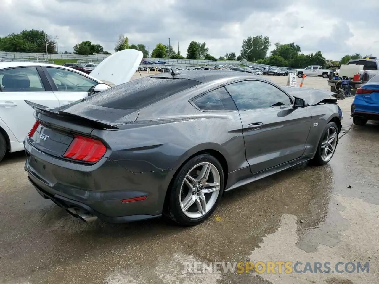 3 fotografías del automóvil dañado 1FA6P8CF3L5158608 FORD MUSTANG 2020