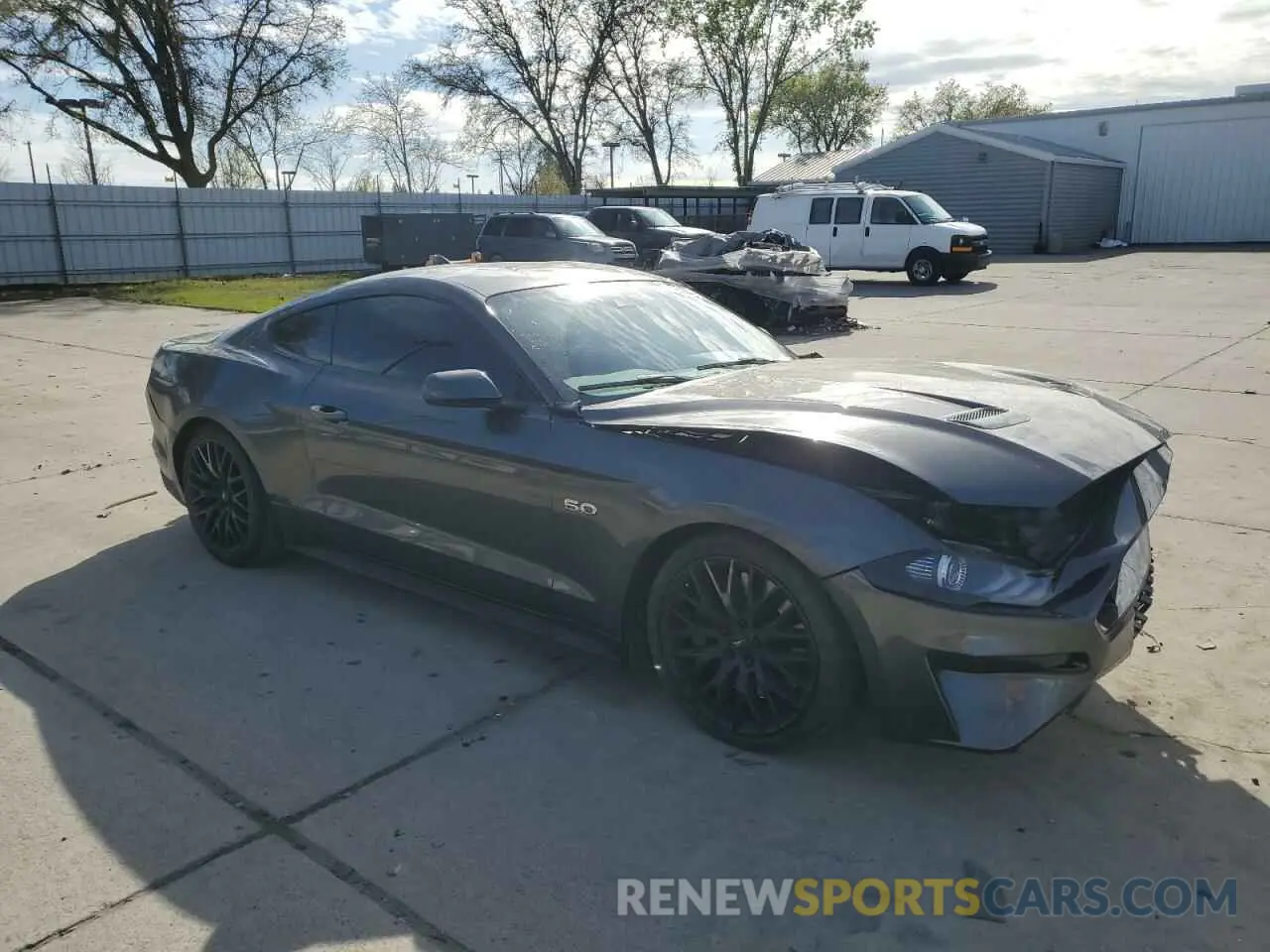 4 fotografías del automóvil dañado 1FA6P8CF3L5177093 FORD MUSTANG 2020