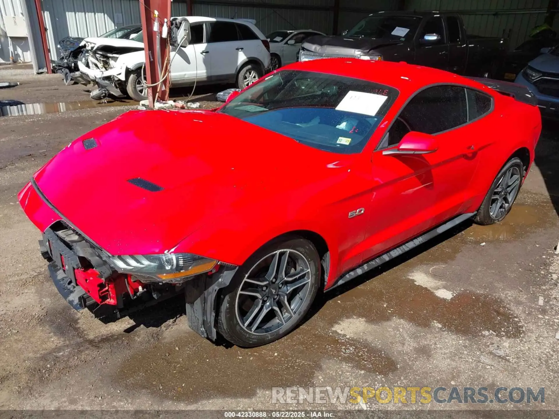 2 fotografías del automóvil dañado 1FA6P8CF4L5128968 FORD MUSTANG 2020