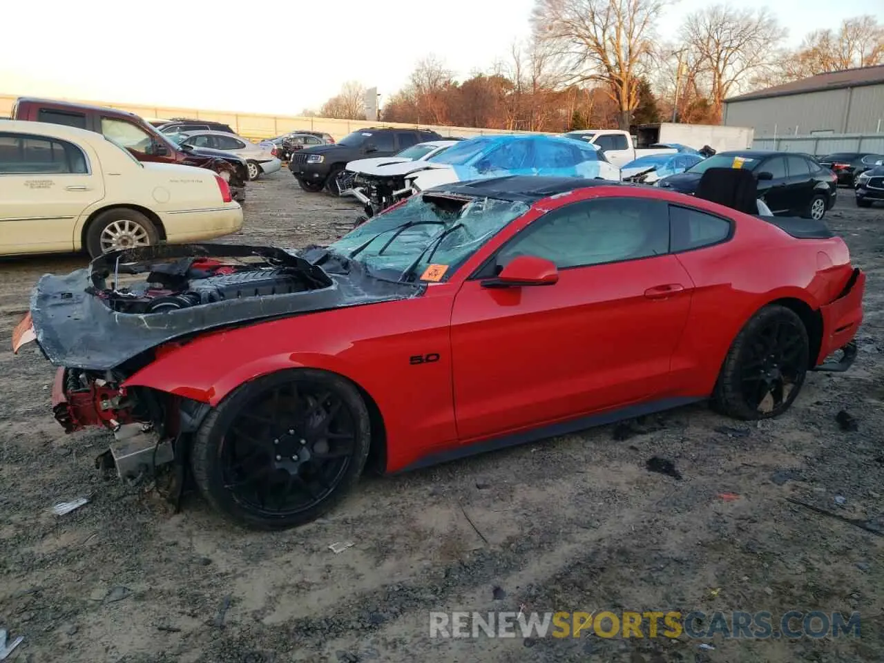 1 fotografías del automóvil dañado 1FA6P8CF6L5127546 FORD MUSTANG 2020