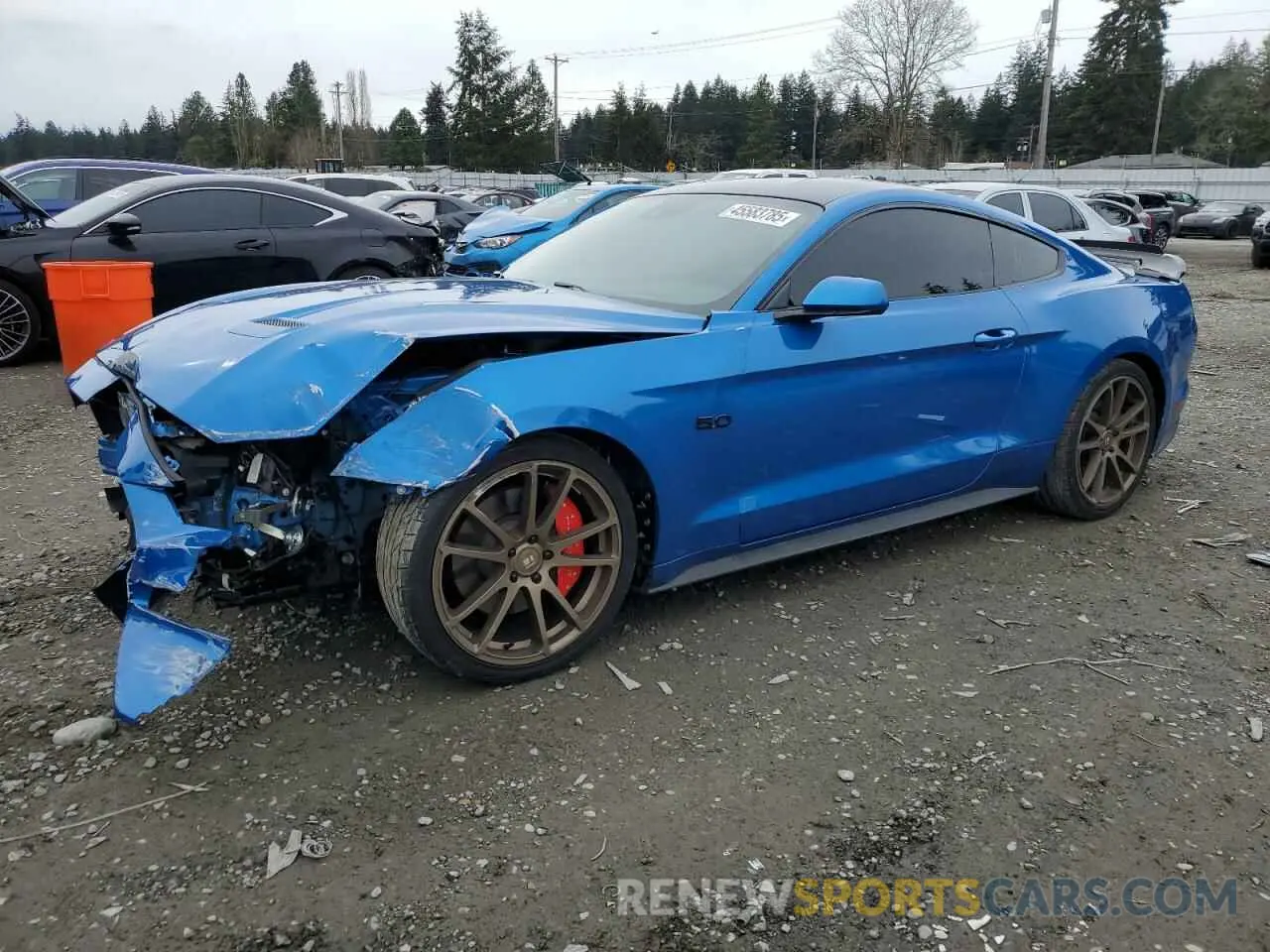 1 fotografías del automóvil dañado 1FA6P8CF8L5142078 FORD MUSTANG 2020