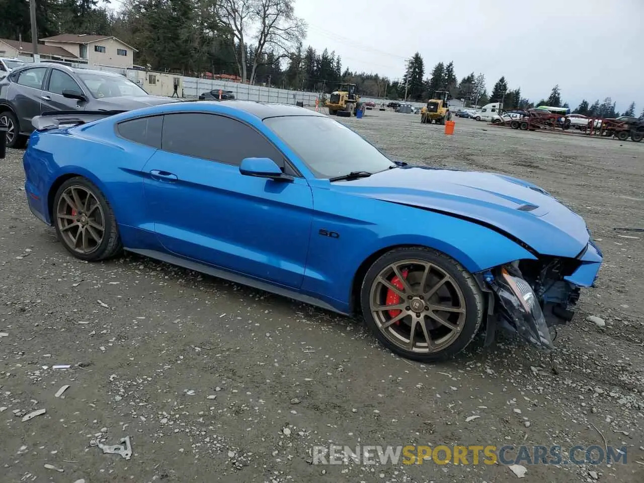 4 fotografías del automóvil dañado 1FA6P8CF8L5142078 FORD MUSTANG 2020