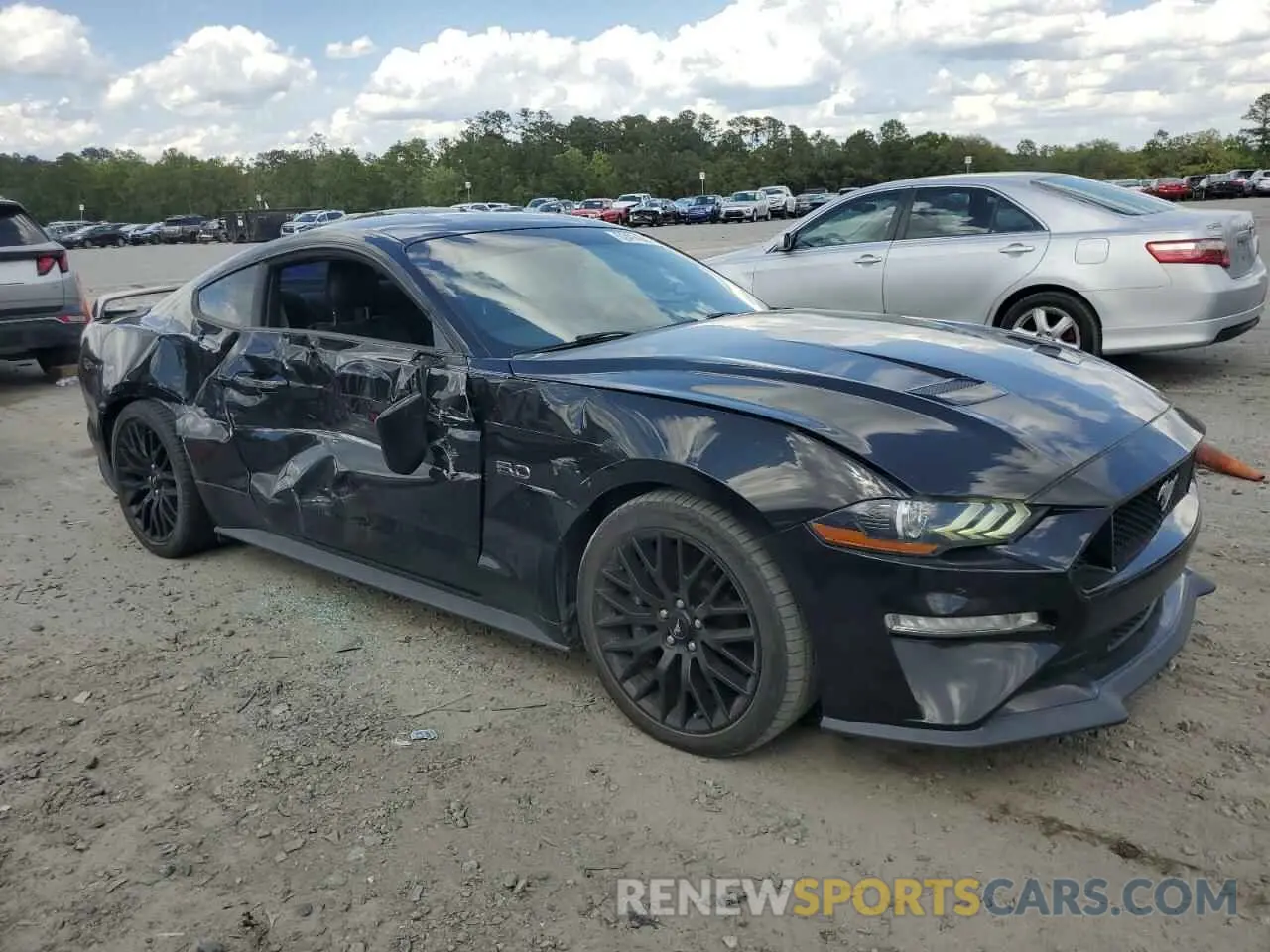 4 fotografías del automóvil dañado 1FA6P8CF9L5157690 FORD MUSTANG 2020
