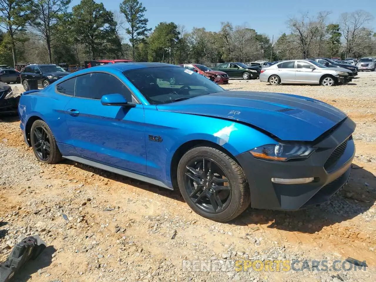 4 fotografías del automóvil dañado 1FA6P8CF9L5166924 FORD MUSTANG 2020