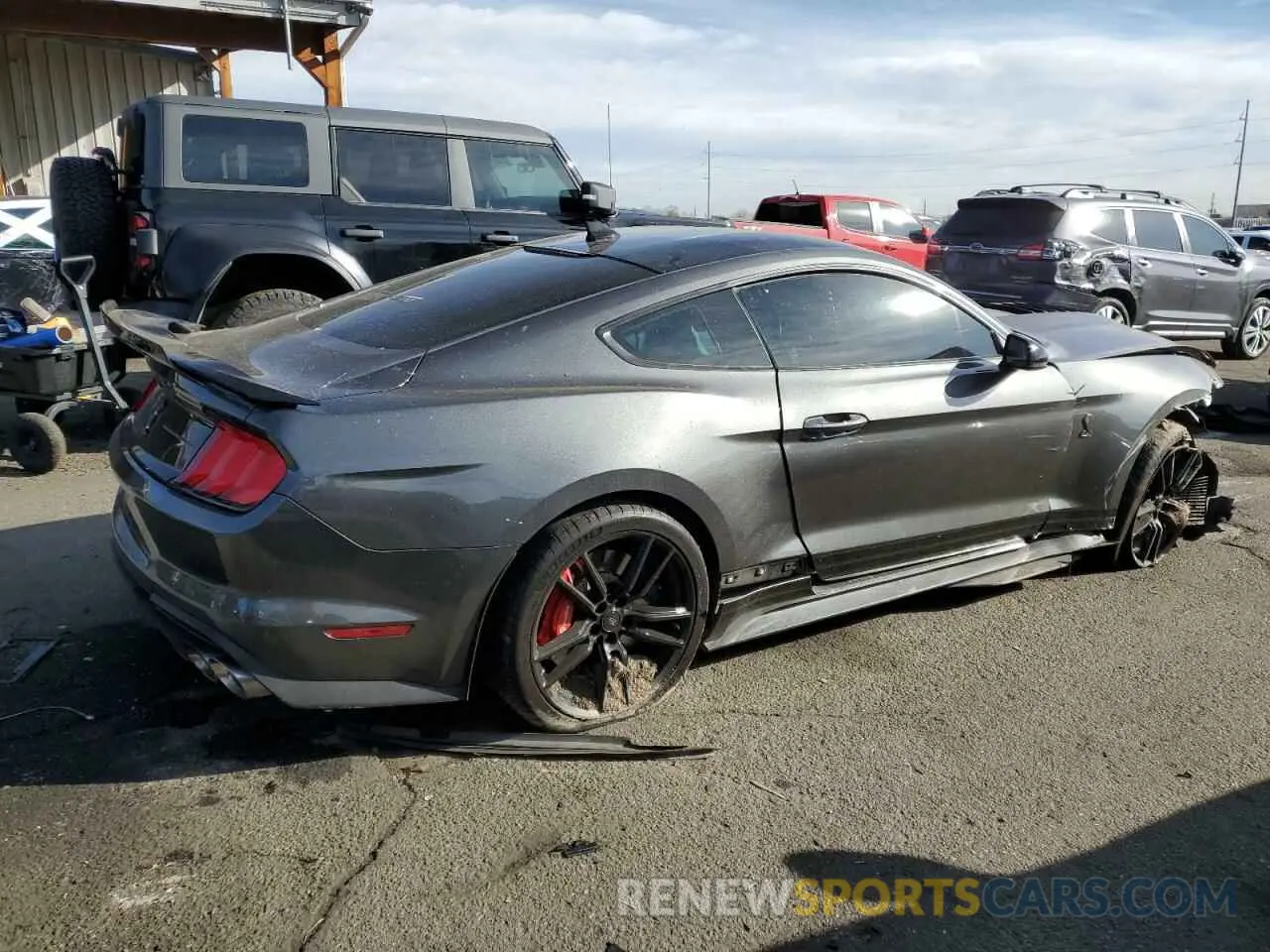3 fotografías del automóvil dañado 1FA6P8SJ3L5505750 FORD MUSTANG 2020