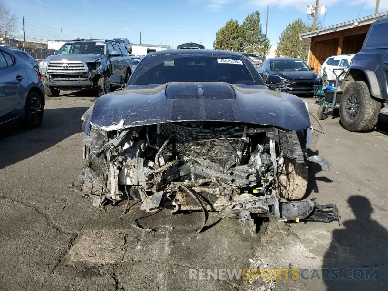 5 fotografías del automóvil dañado 1FA6P8SJ3L5505750 FORD MUSTANG 2020