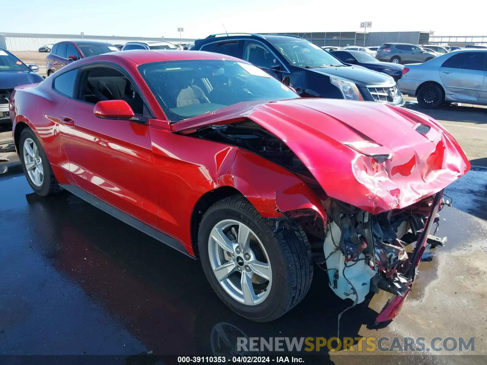 1 fotografías del automóvil dañado 1FA6P8TH2L5114343 FORD MUSTANG 2020