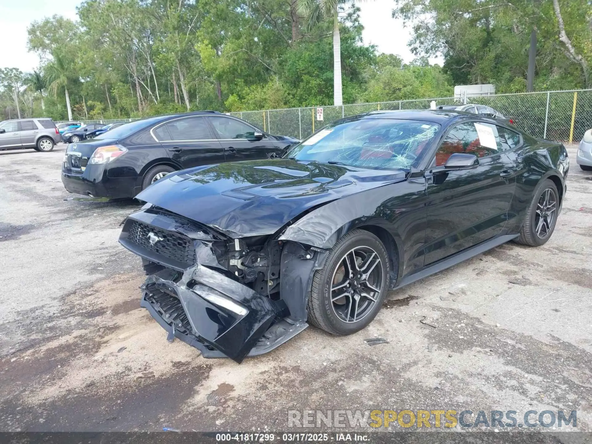 2 fotografías del automóvil dañado 1FA6P8TH2L5166636 FORD MUSTANG 2020