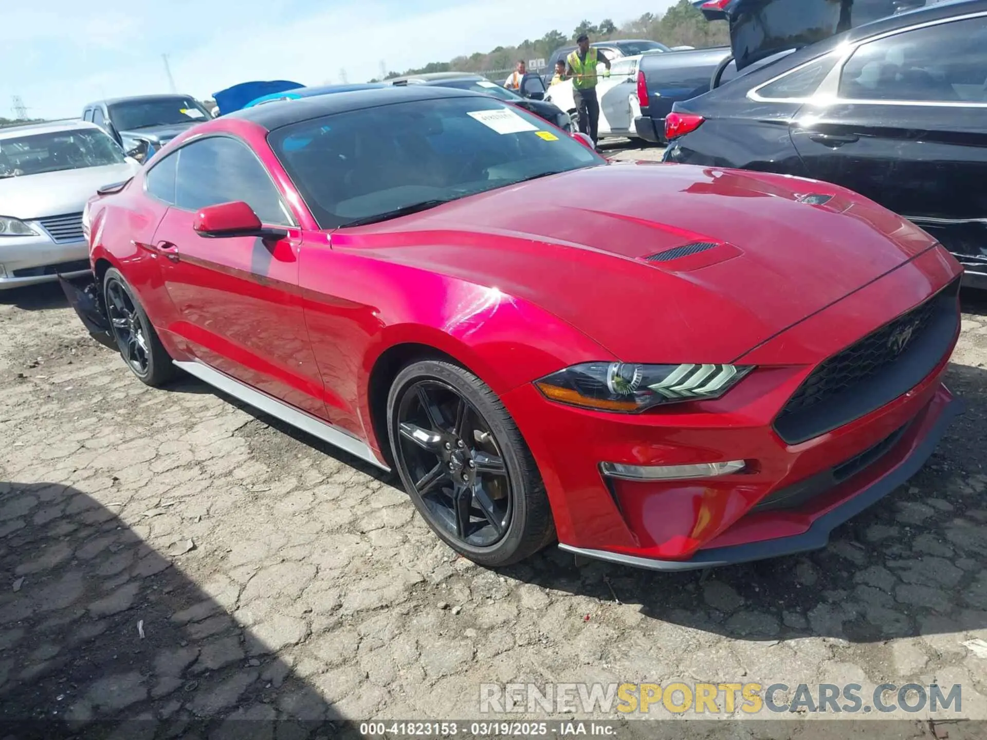 1 fotografías del automóvil dañado 1FA6P8TH4L5157565 FORD MUSTANG 2020