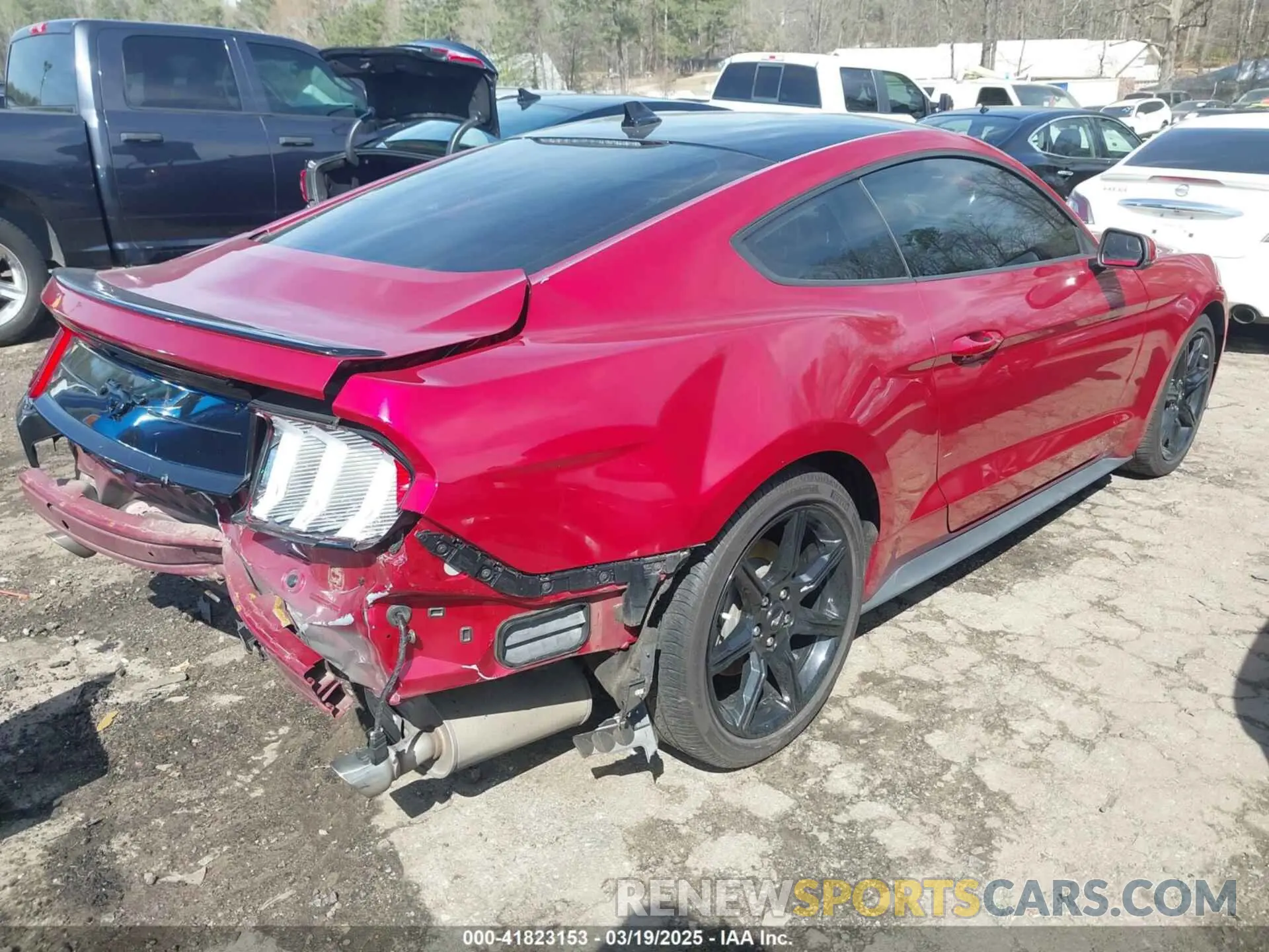 4 fotografías del automóvil dañado 1FA6P8TH4L5157565 FORD MUSTANG 2020