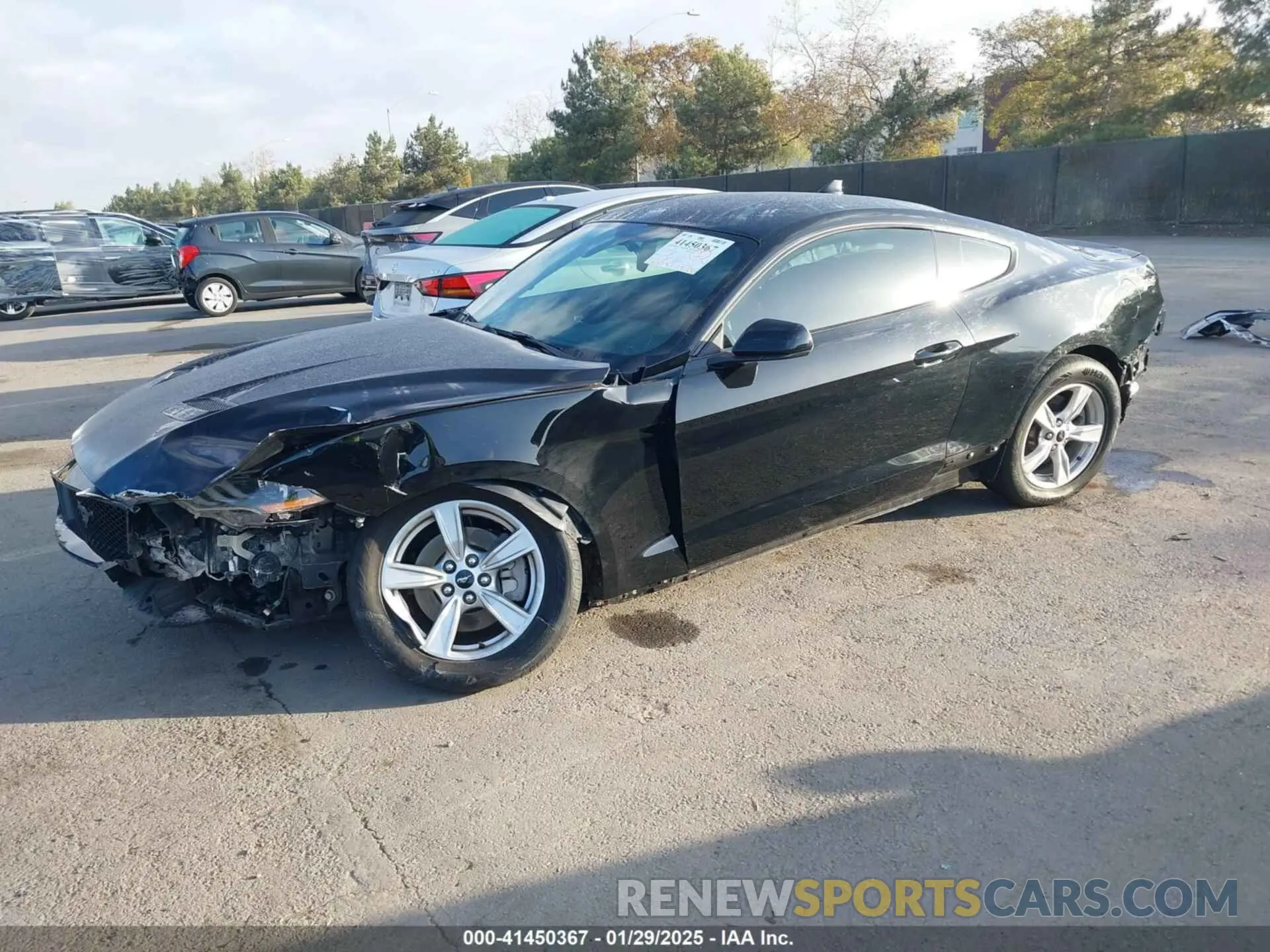 2 fotografías del automóvil dañado 1FA6P8TH4L5188492 FORD MUSTANG 2020