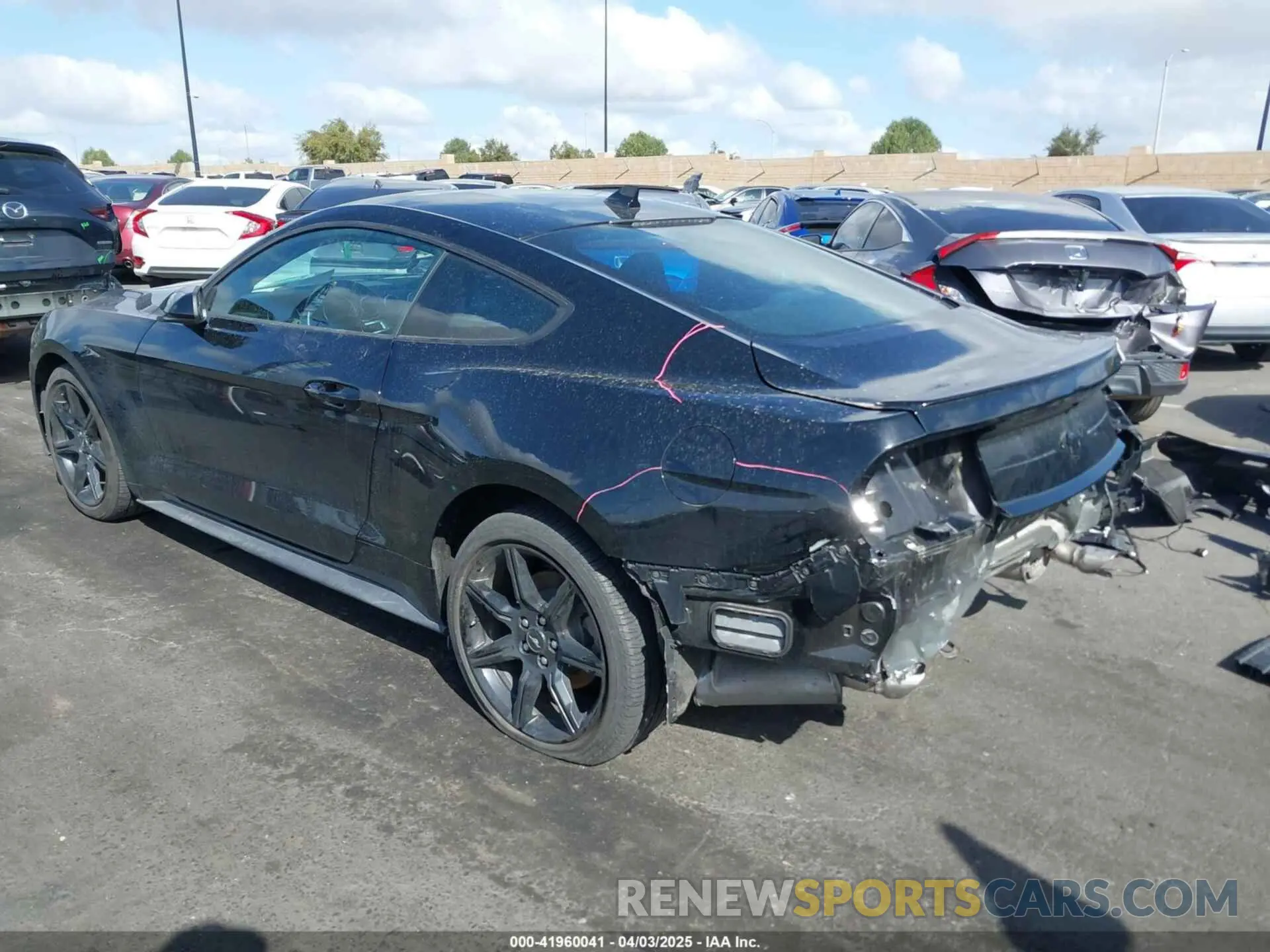 15 fotografías del automóvil dañado 1FA6P8TH5L5170244 FORD MUSTANG 2020
