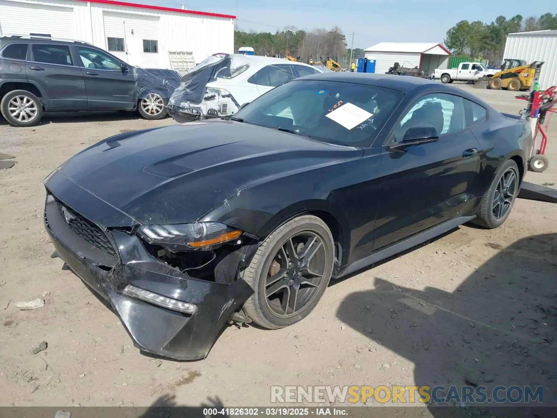 2 fotografías del automóvil dañado 1FA6P8TH5L5187643 FORD MUSTANG 2020