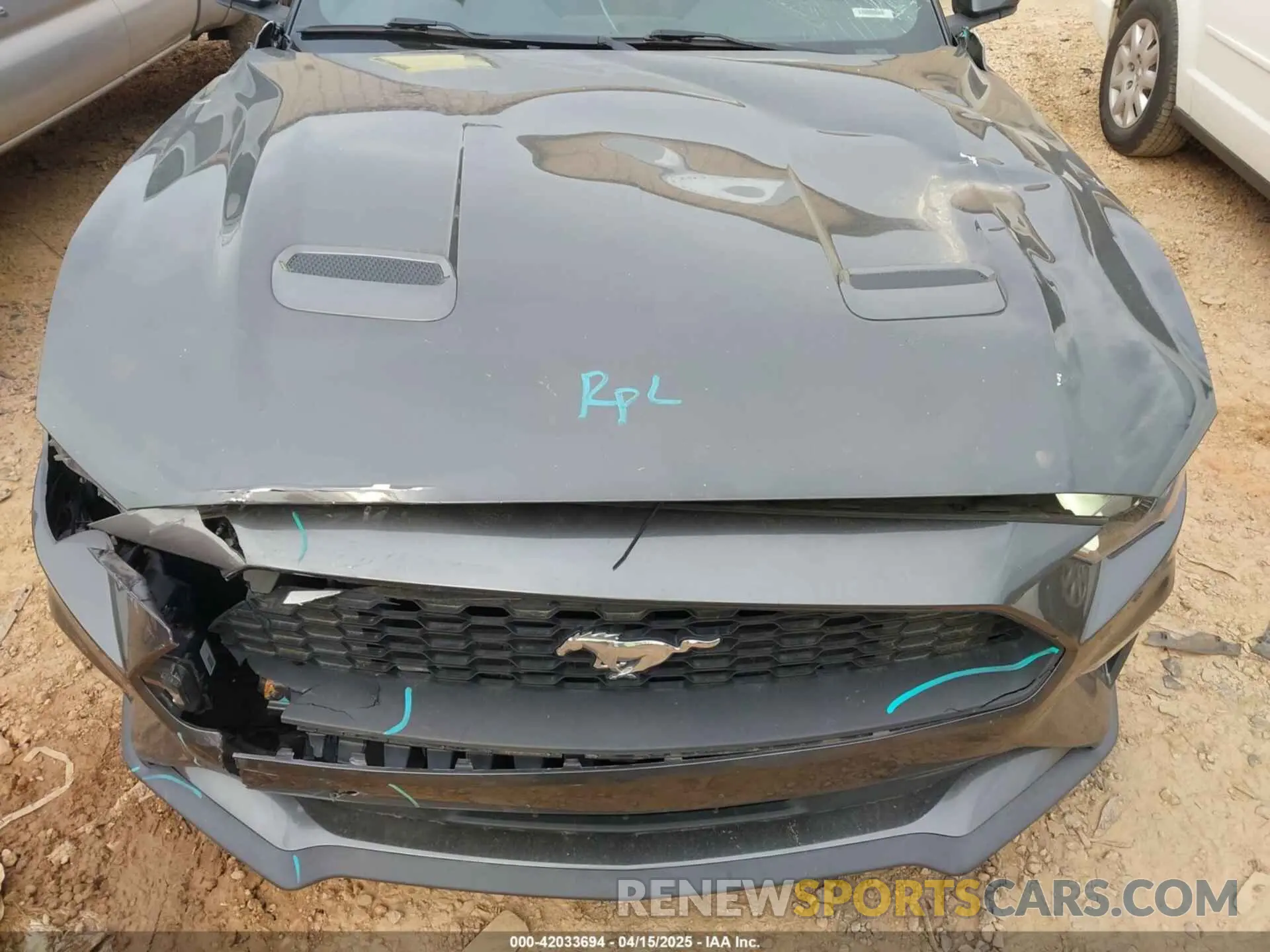 6 fotografías del automóvil dañado 1FA6P8TH7L5121580 FORD MUSTANG 2020