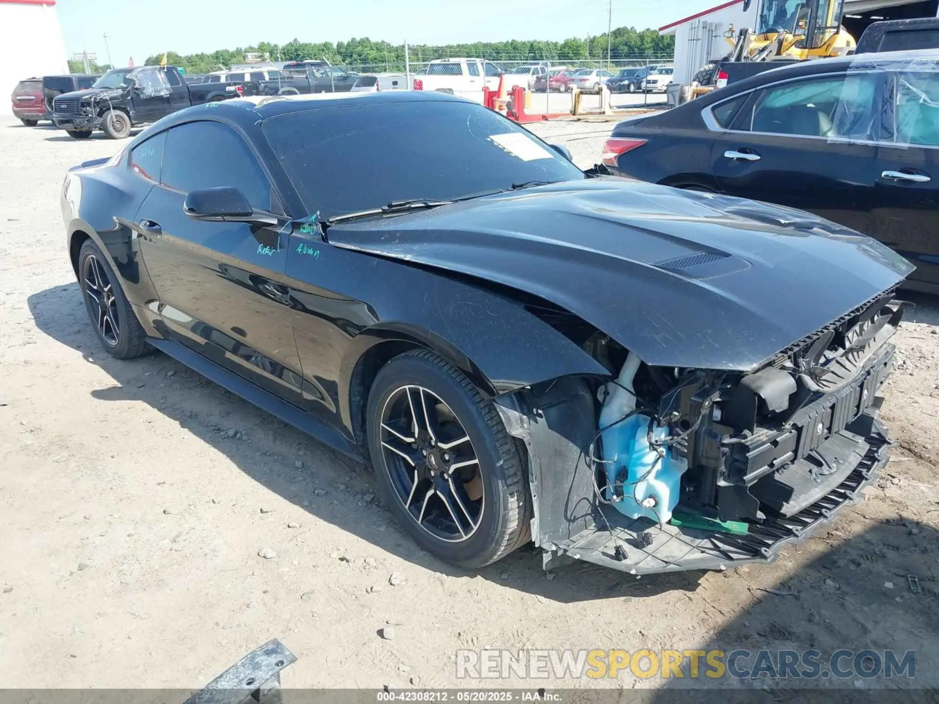 1 fotografías del automóvil dañado 1FA6P8TH8L5118039 FORD MUSTANG 2020