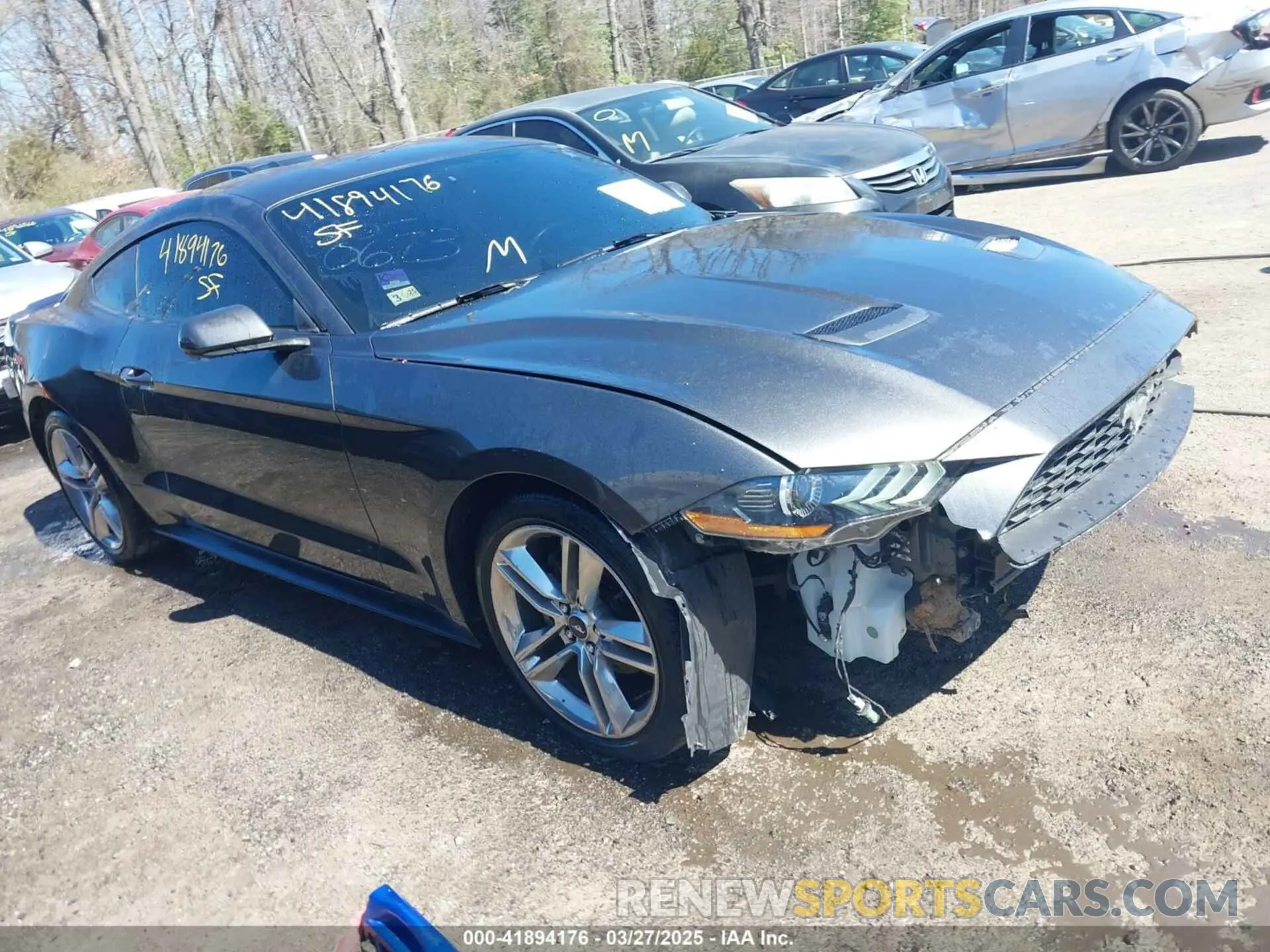 1 fotografías del automóvil dañado 1FA6P8TH9L5187290 FORD MUSTANG 2020