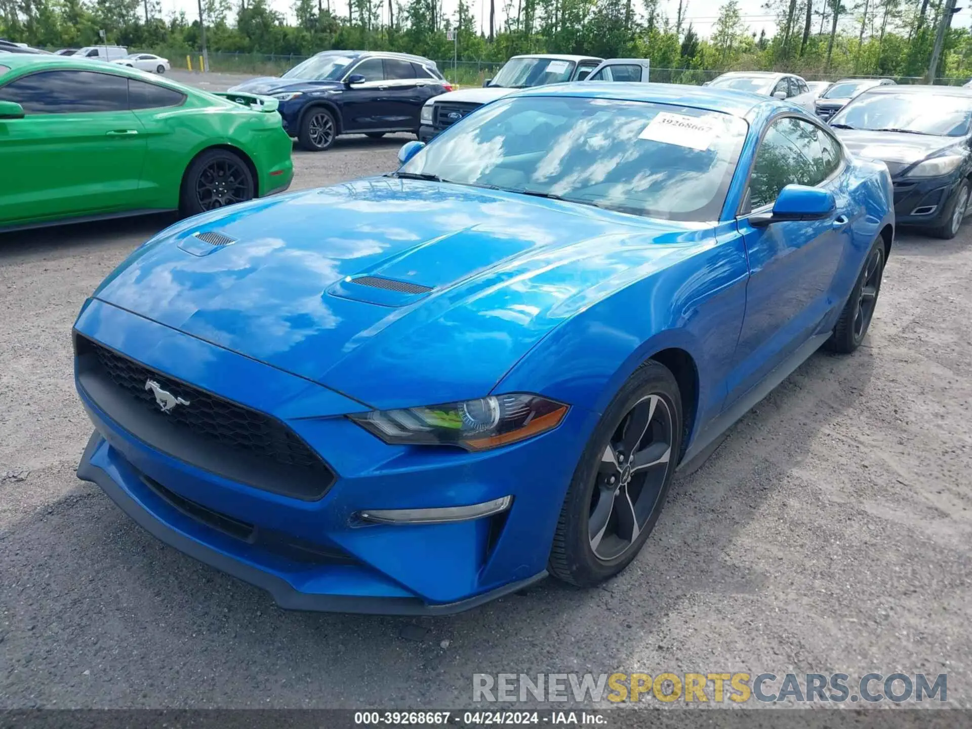 2 fotografías del automóvil dañado 1FA6P8THXL5129382 FORD MUSTANG 2020