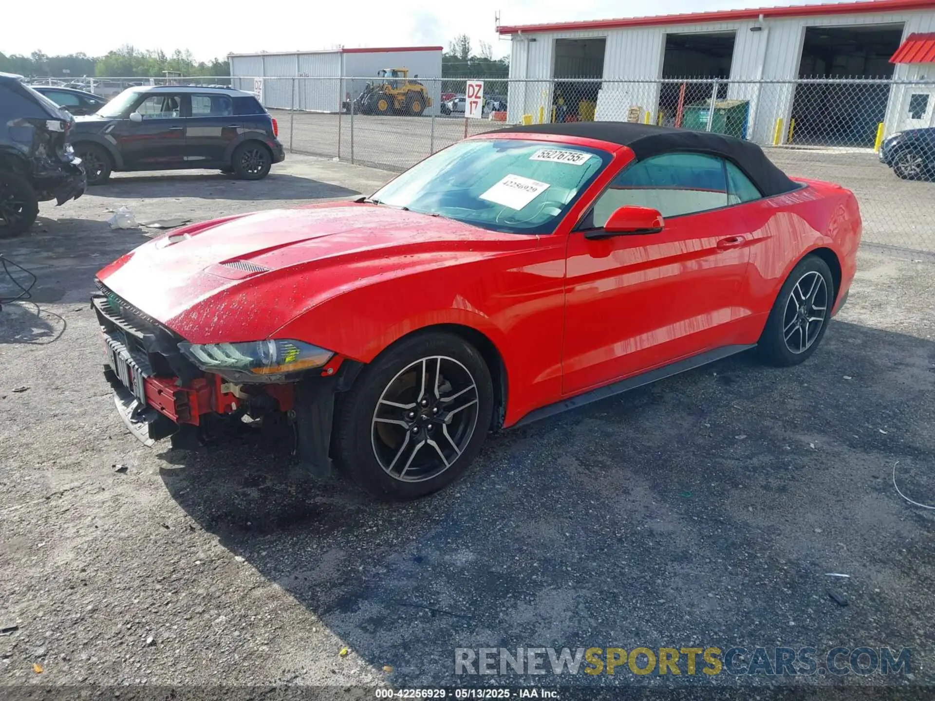 2 fotografías del automóvil dañado 1FATP8UH2L5119804 FORD MUSTANG 2020