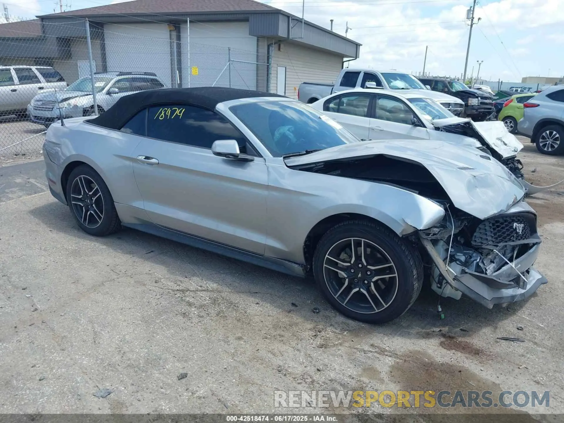 1 fotografías del automóvil dañado 1FATP8UH6L5106537 FORD MUSTANG 2020