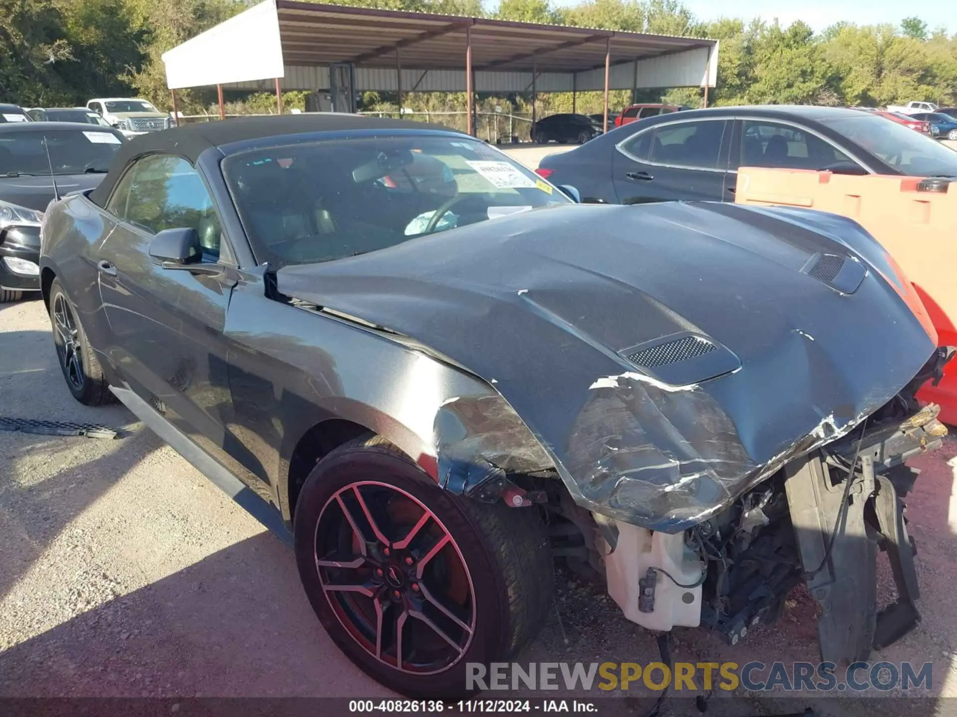 1 fotografías del automóvil dañado 1FATP8UH6L5114539 FORD MUSTANG 2020