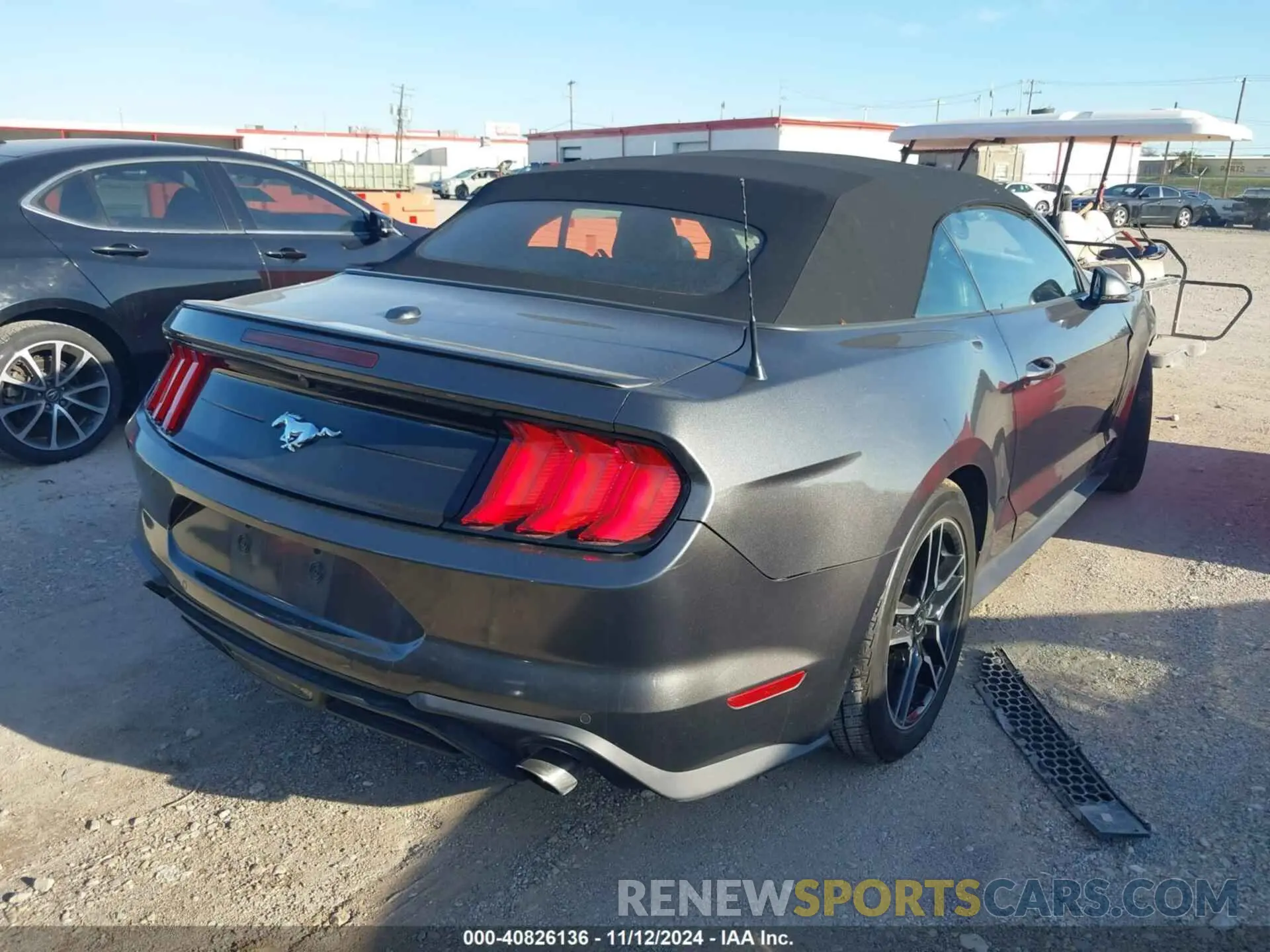 4 fotografías del automóvil dañado 1FATP8UH6L5114539 FORD MUSTANG 2020