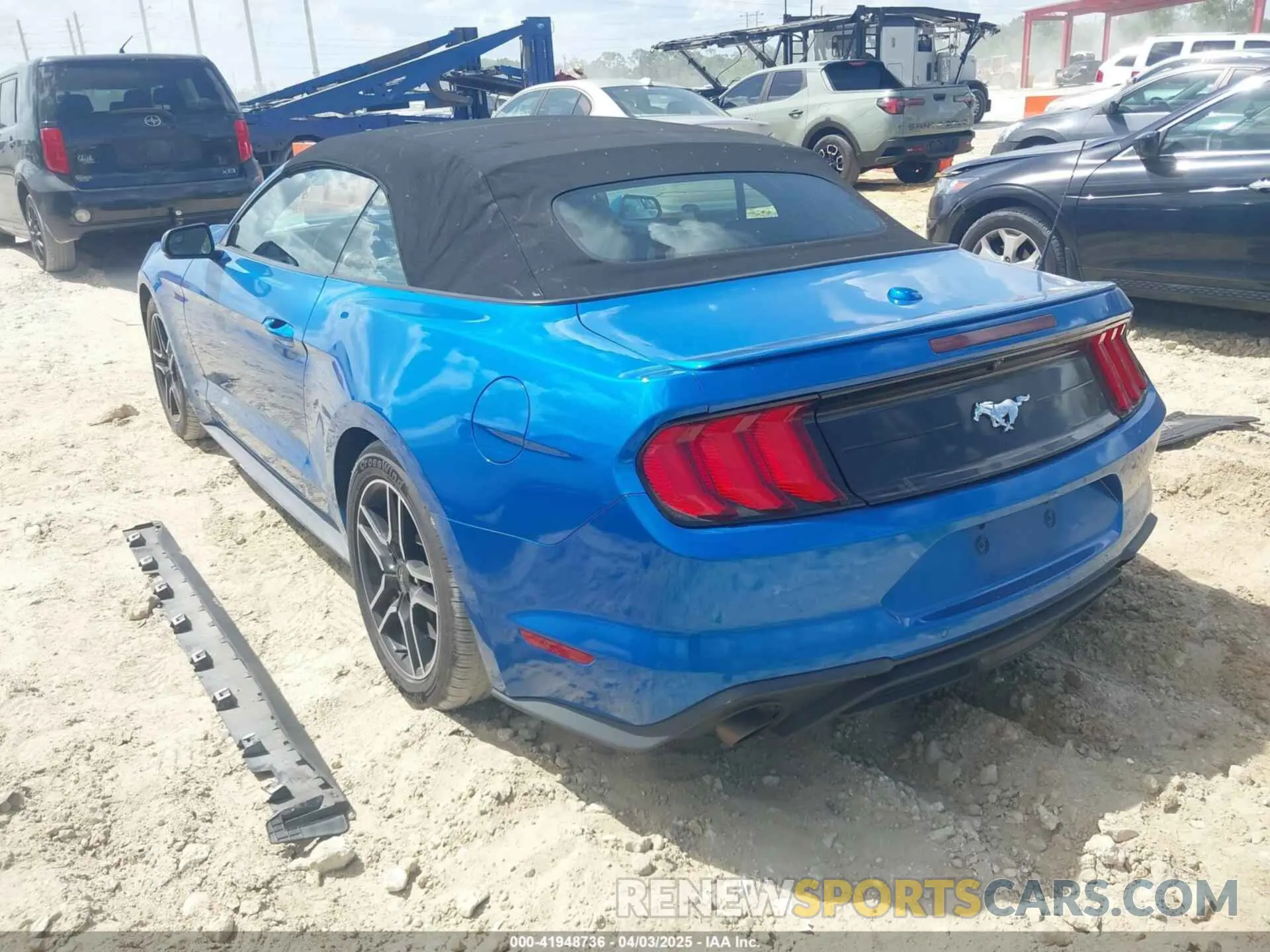 3 fotografías del automóvil dañado 1FATP8UH9L5134364 FORD MUSTANG 2020