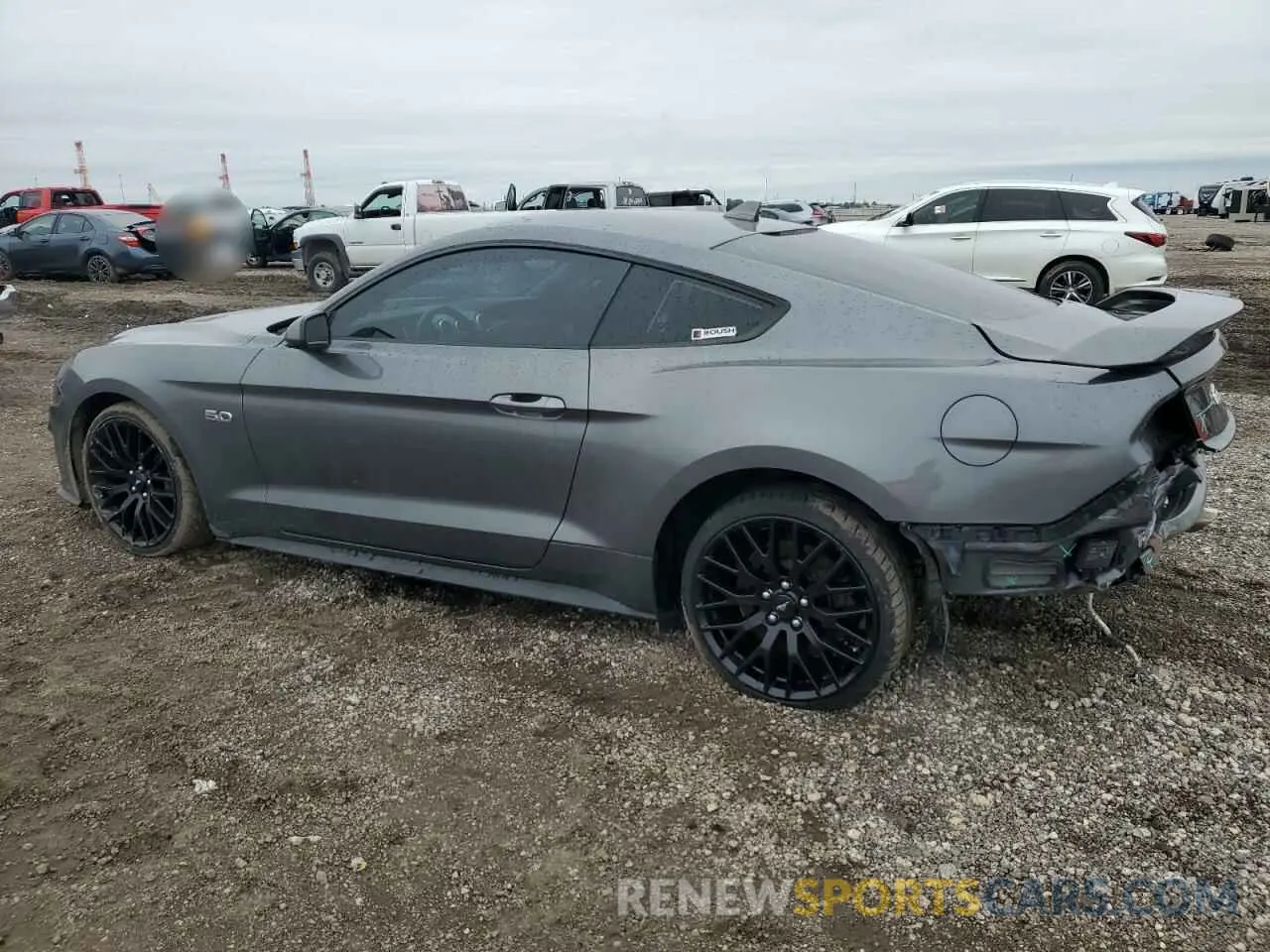 2 fotografías del automóvil dañado 1FA6P8CF0M5126622 FORD MUSTANG 2021