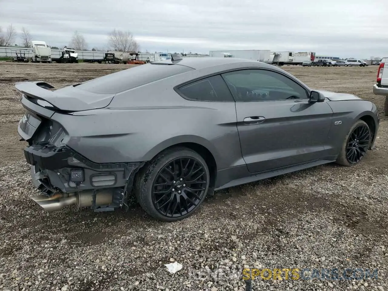 3 fotografías del automóvil dañado 1FA6P8CF0M5126622 FORD MUSTANG 2021