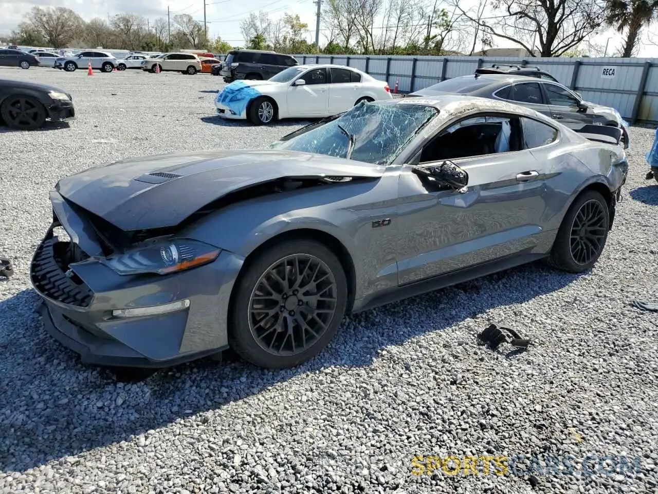 1 fotografías del automóvil dañado 1FA6P8CF0M5147552 FORD MUSTANG 2021