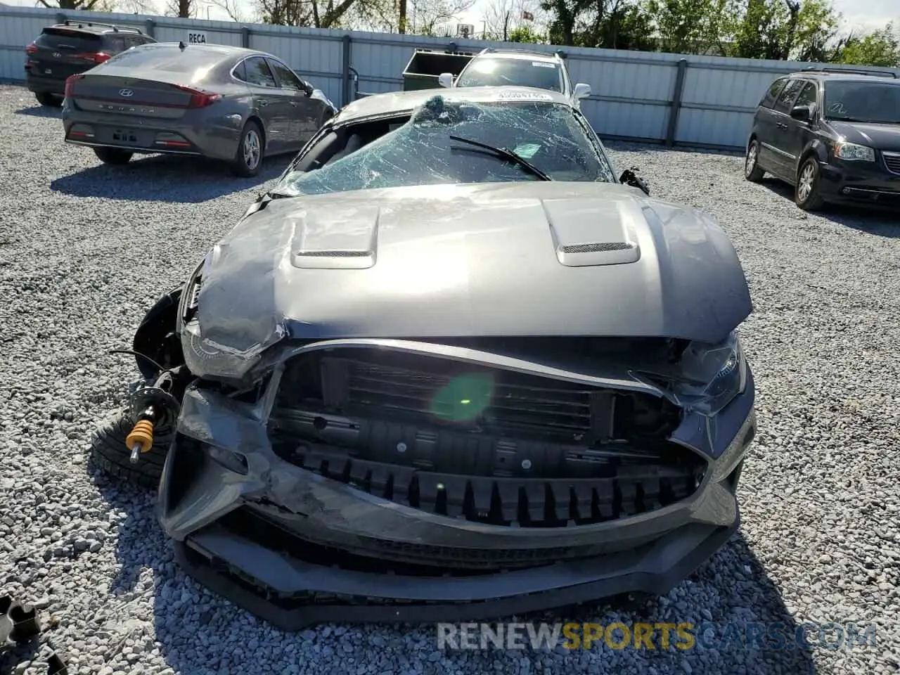 5 fotografías del automóvil dañado 1FA6P8CF0M5147552 FORD MUSTANG 2021