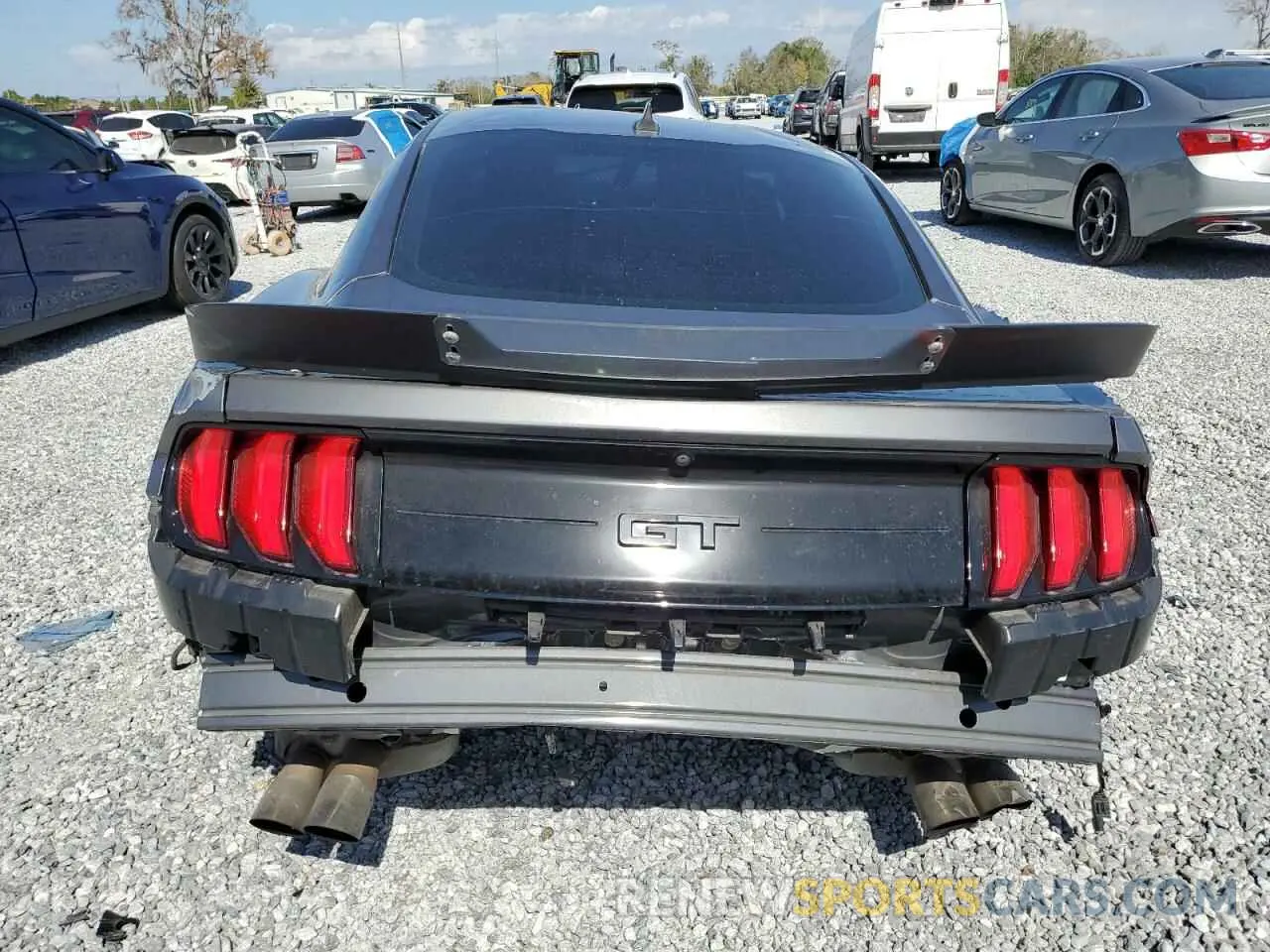 6 fotografías del automóvil dañado 1FA6P8CF0M5147552 FORD MUSTANG 2021