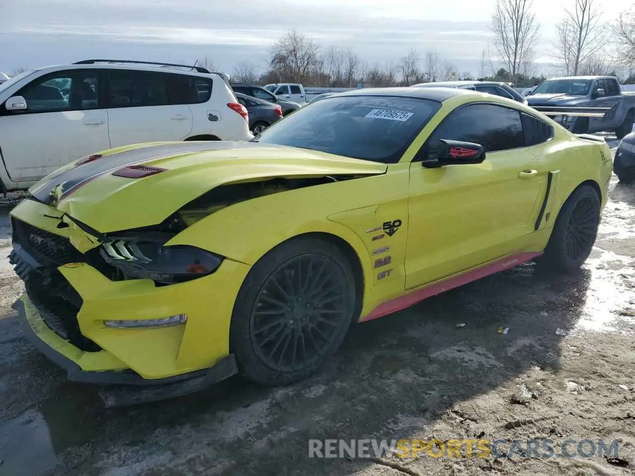 1 fotografías del automóvil dañado 1FA6P8CF1M5110848 FORD MUSTANG 2021