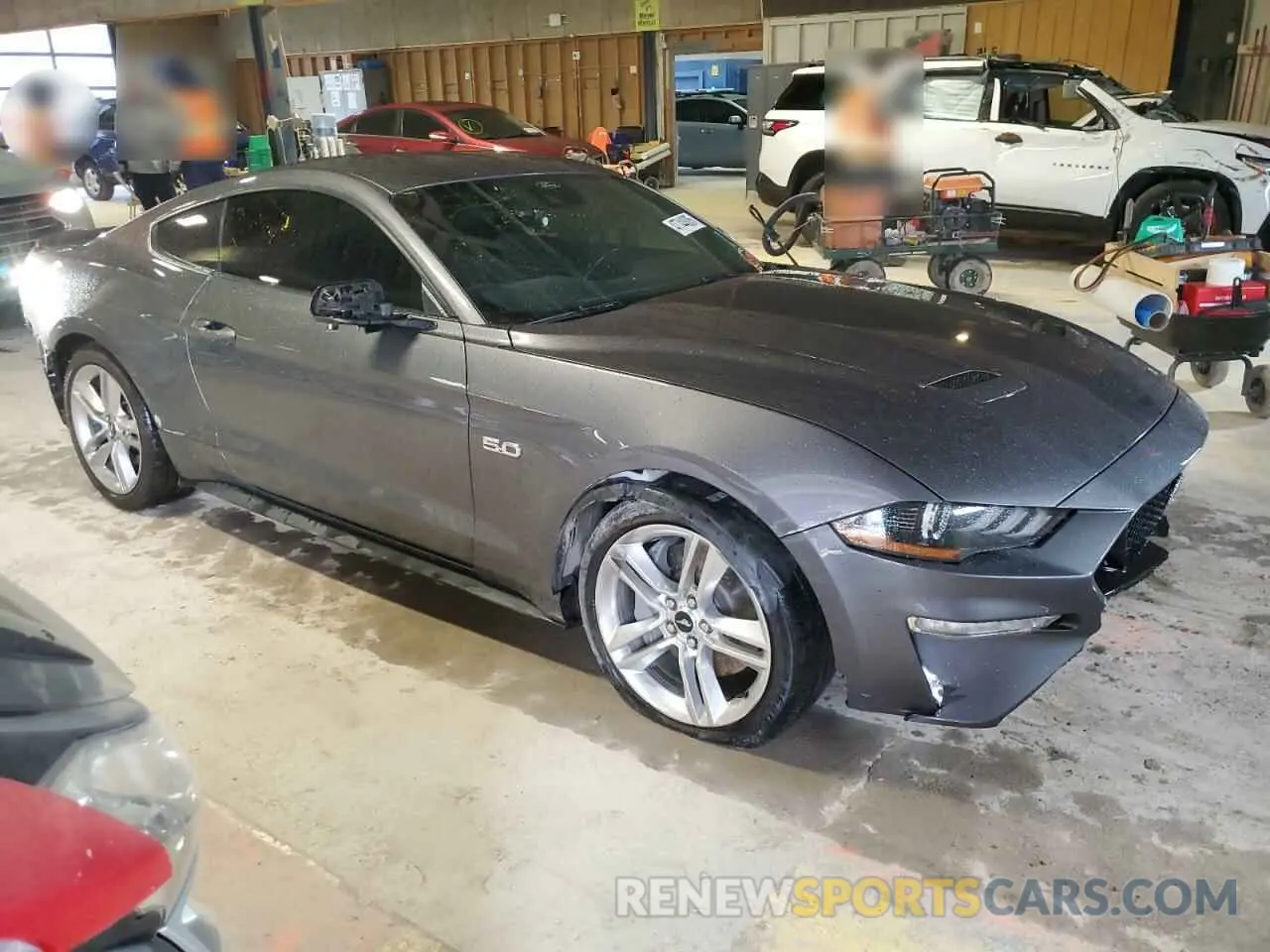4 fotografías del automóvil dañado 1FA6P8CF1M5119226 FORD MUSTANG 2021