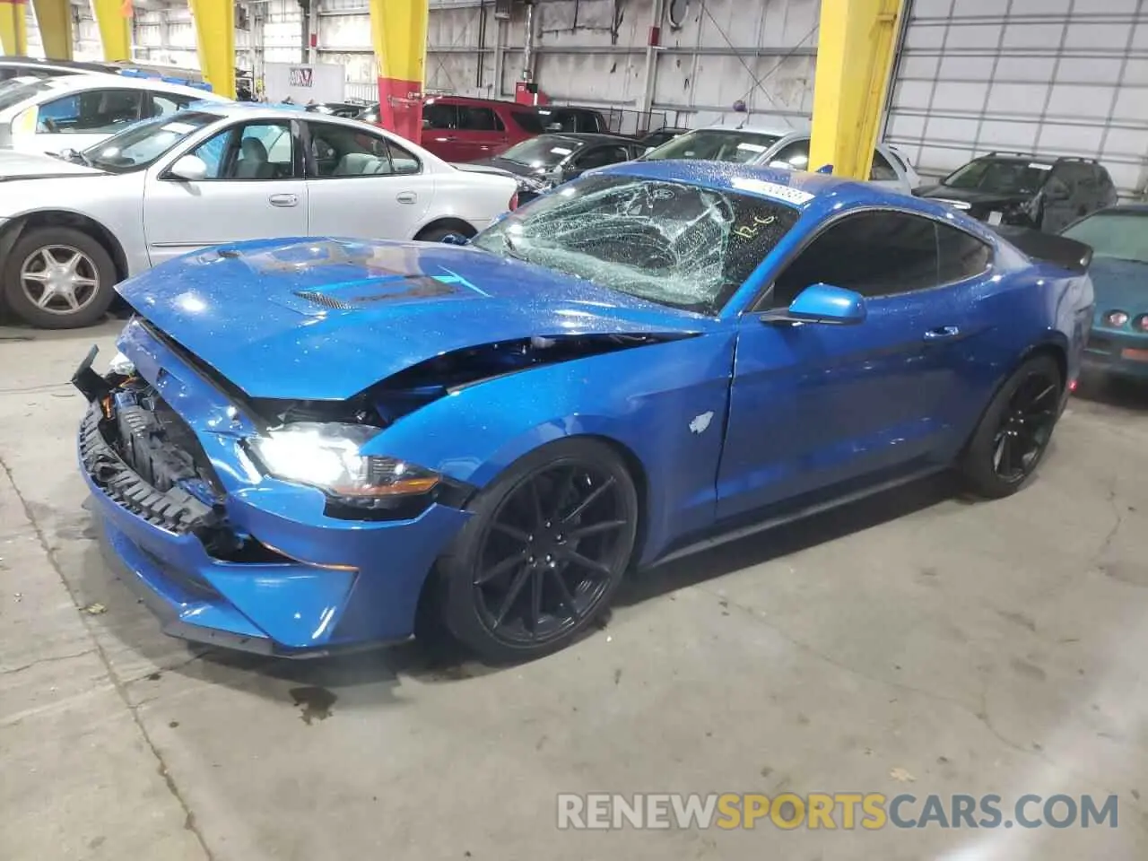1 fotografías del automóvil dañado 1FA6P8CF1M5125835 FORD MUSTANG 2021