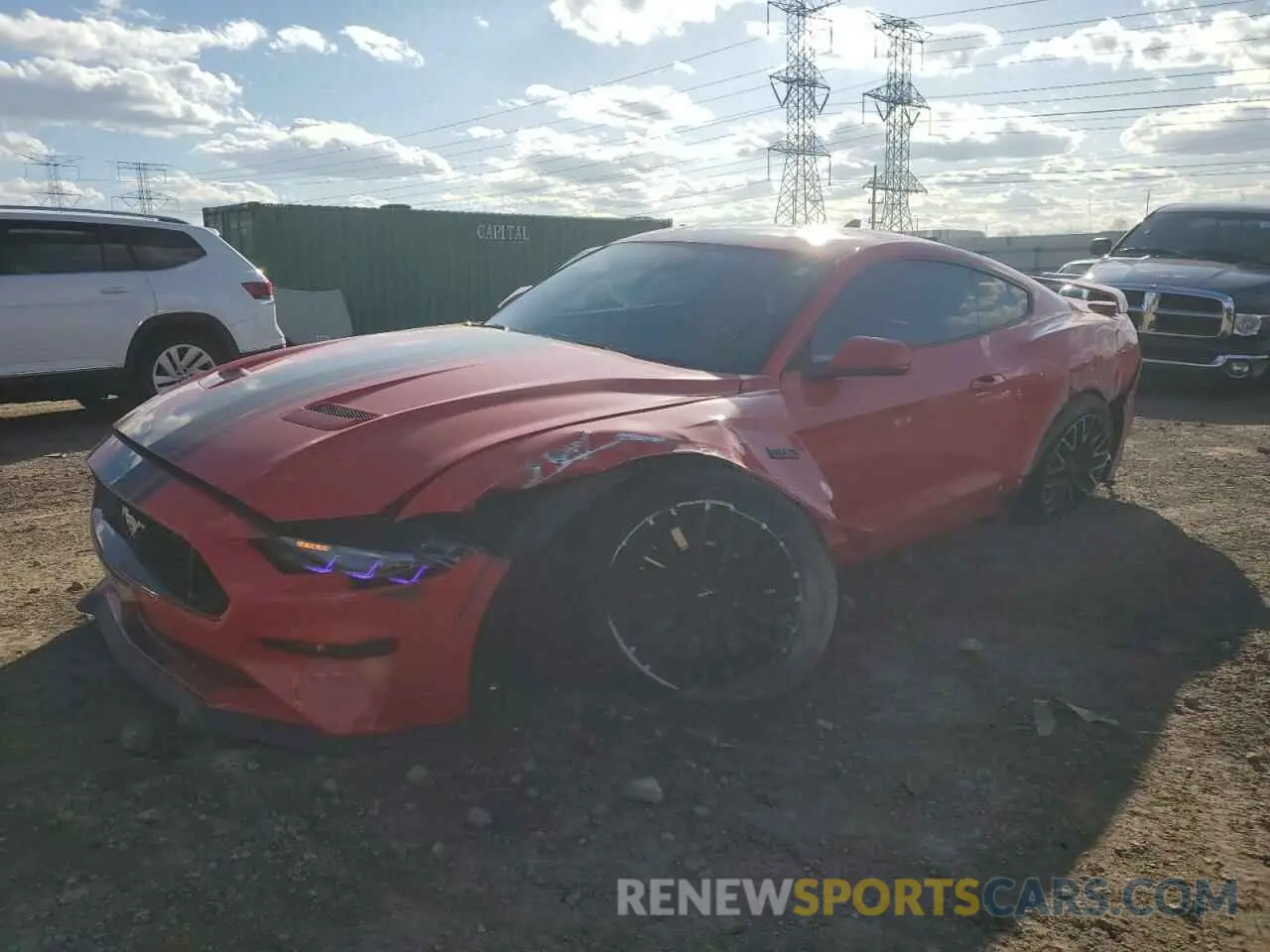 1 fotografías del automóvil dañado 1FA6P8CF1M5128847 FORD MUSTANG 2021