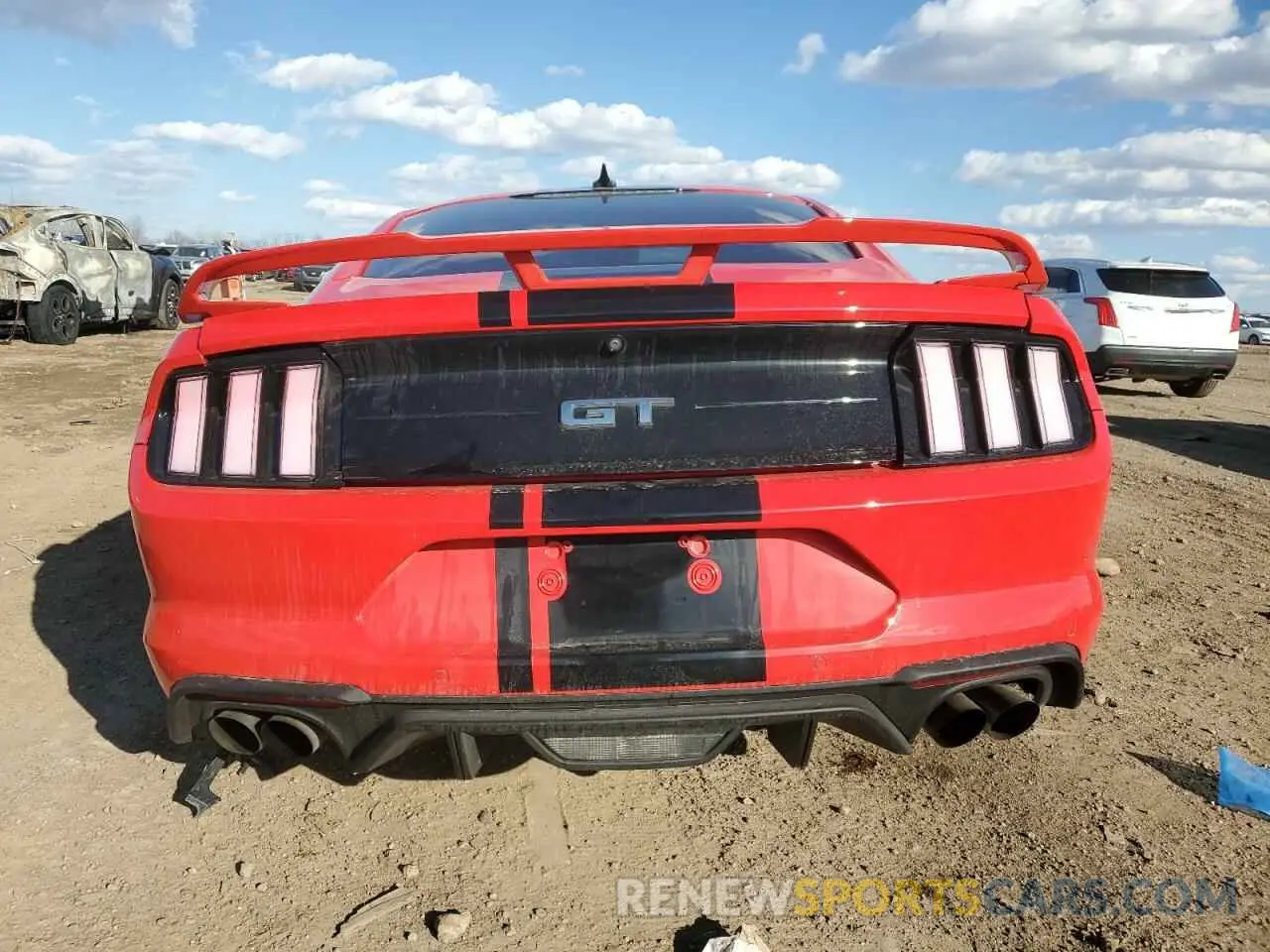 6 fotografías del automóvil dañado 1FA6P8CF1M5128847 FORD MUSTANG 2021