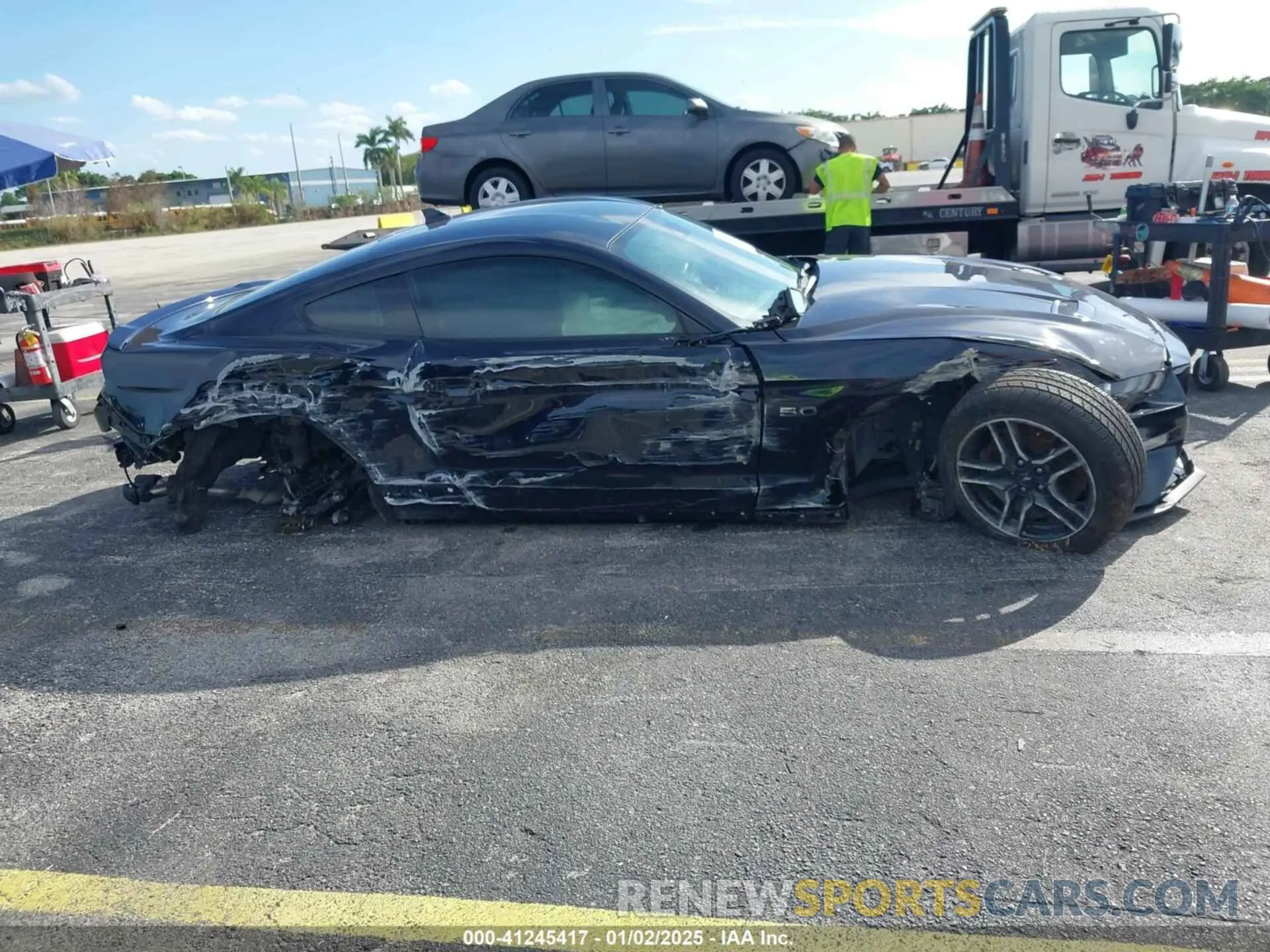 14 fotografías del automóvil dañado 1FA6P8CF1M5138567 FORD MUSTANG 2021