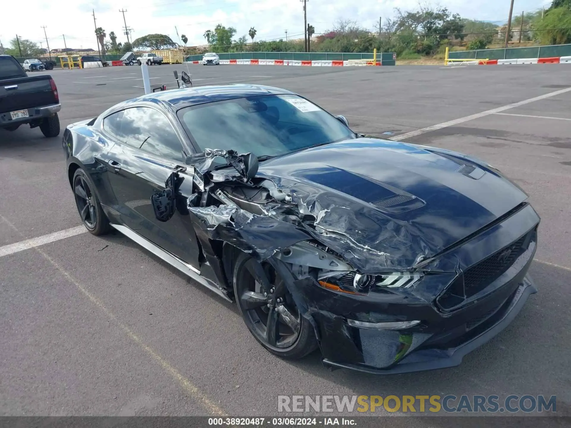 18 fotografías del automóvil dañado 1FA6P8CF1M5147740 FORD MUSTANG 2021